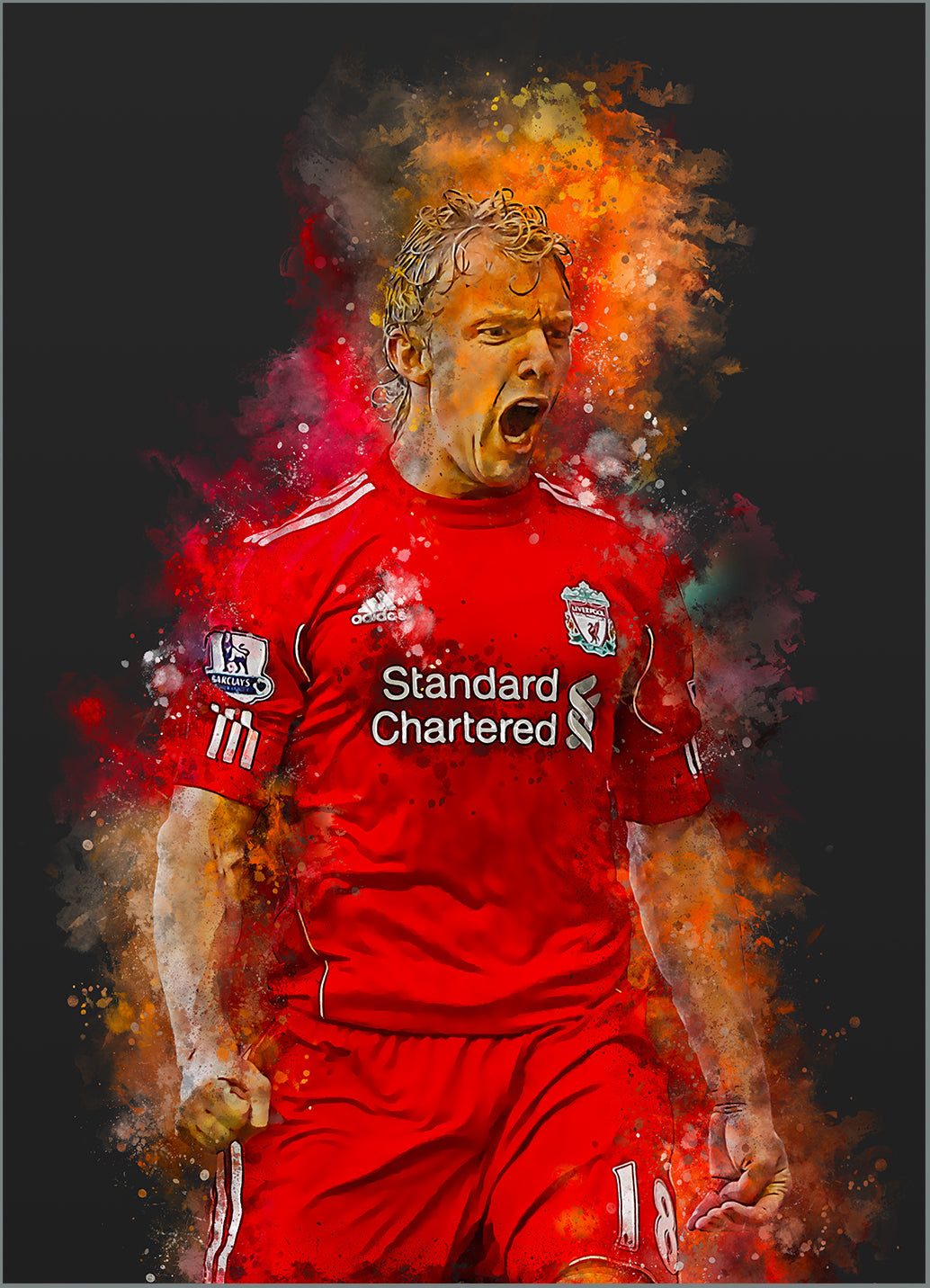 Kuijt Voetbal Poster | Muurdecoratie | Wanddecoratie | Canvas Kunst | Schilderijen | Posters