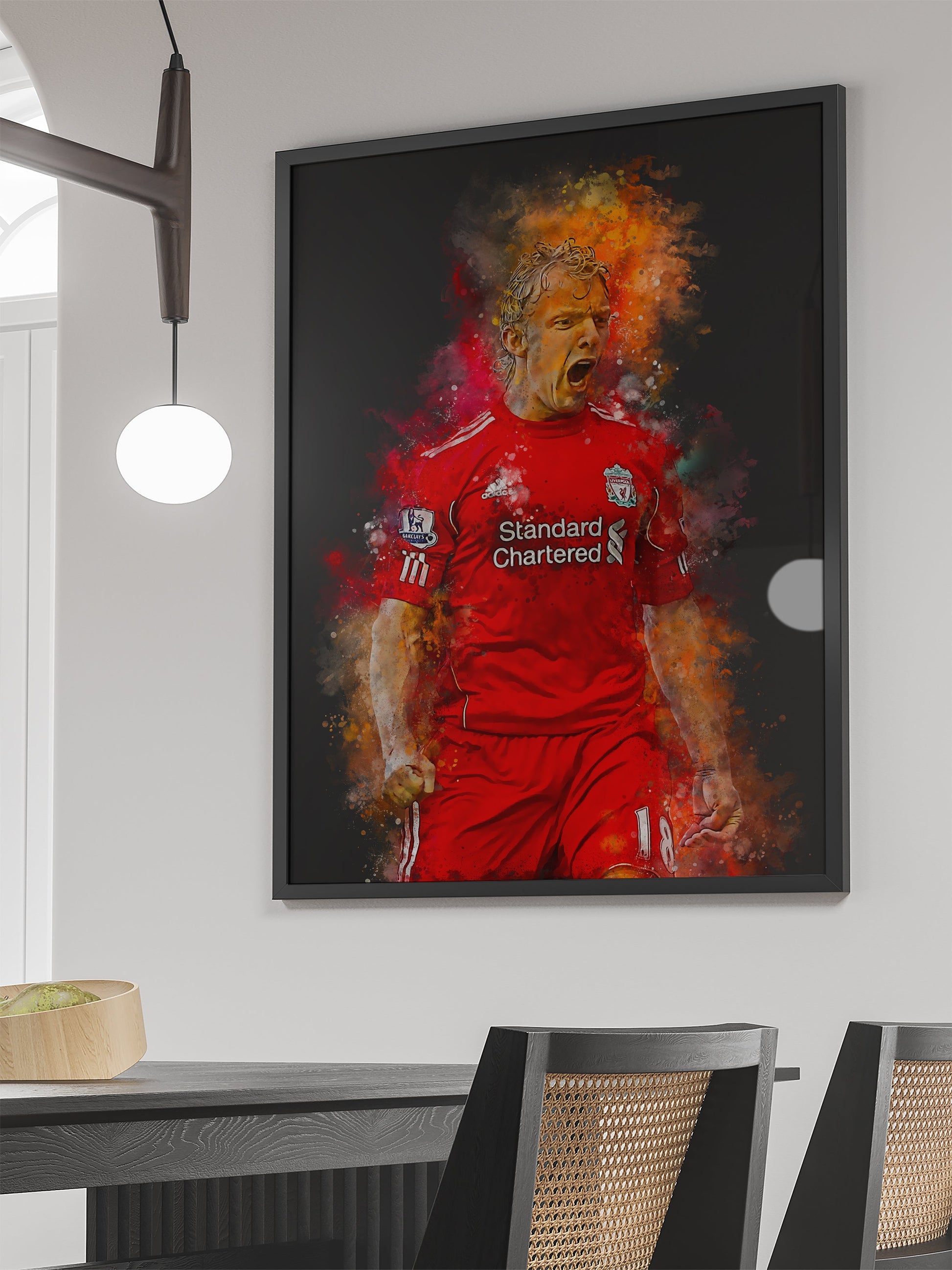 Kuijt Voetbal Poster | Muurdecoratie | Wanddecoratie | Canvas Kunst | Schilderijen | Posters