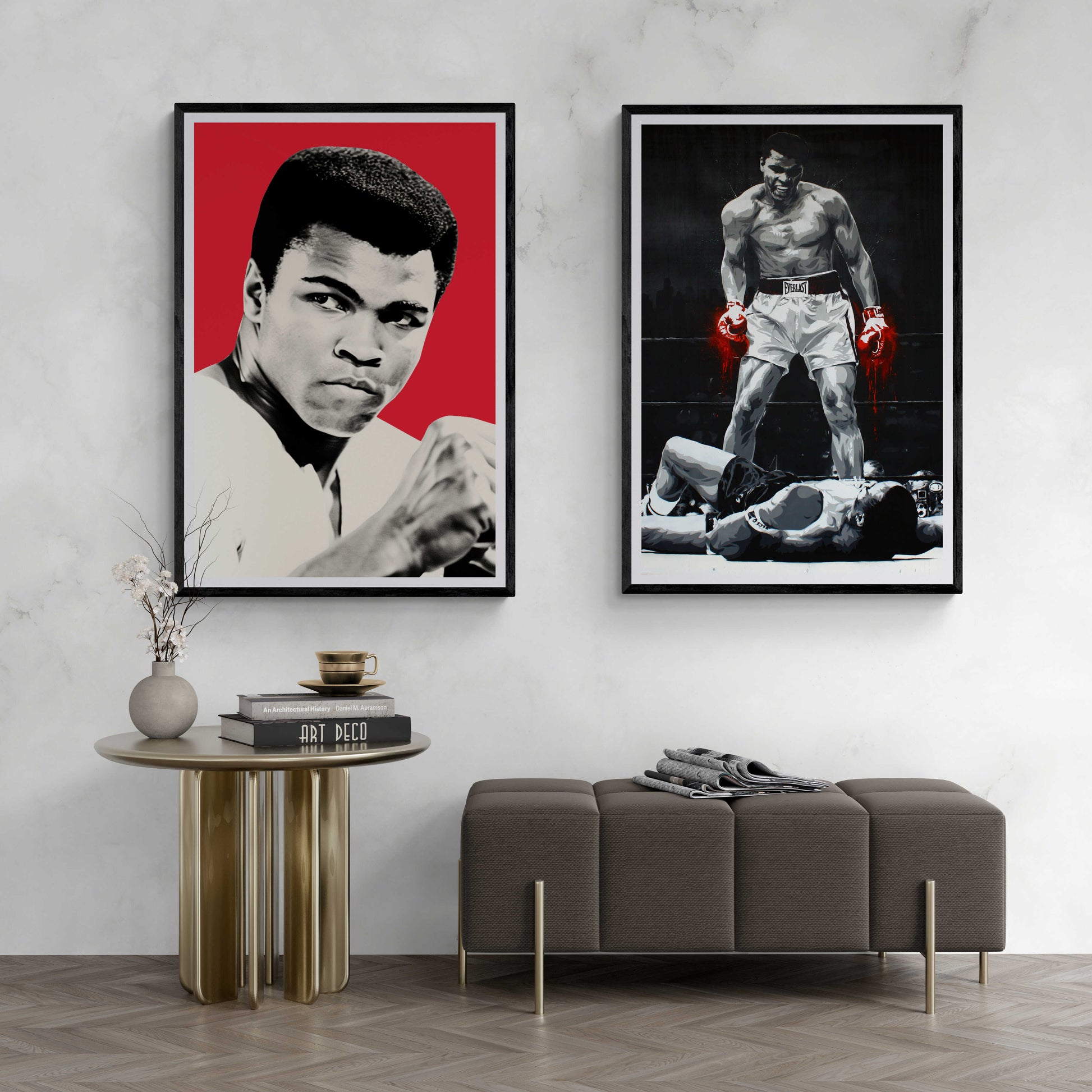 Muhammad Ali Tribute | Bokskampioen Schilderij | Vintage Sporticoon | Wanddecoratie | Muurdecoratie Poster
