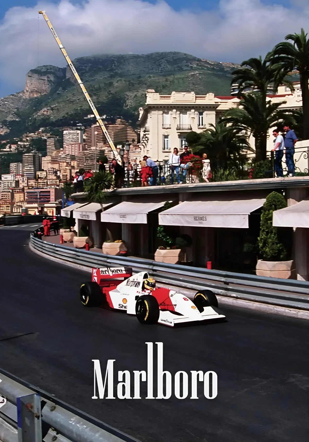 Vintage Formula 1 Poster | Muurdecoratie | Ayrton Senna | Monaco Grand Prix | McLaren MP4/8 | Wanddecoratie