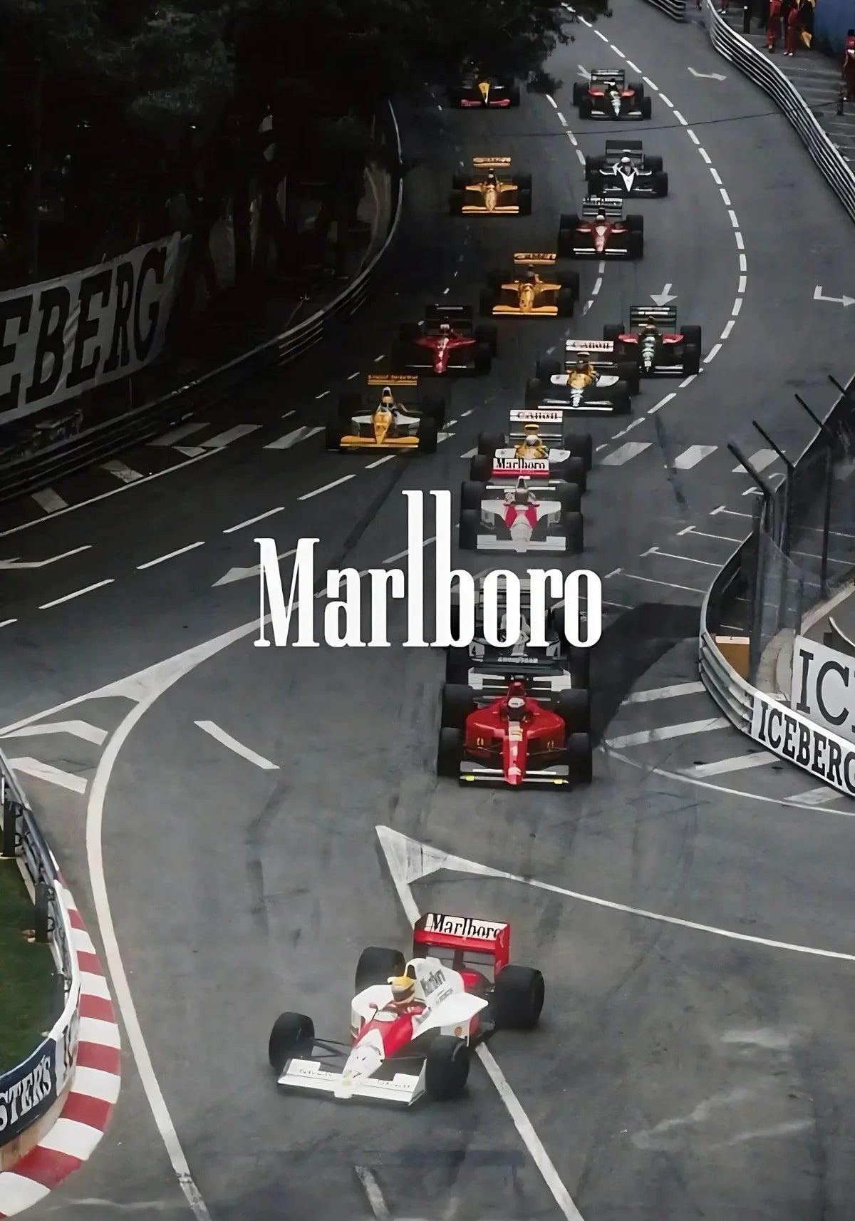 Vintage Formula 1 | Monaco Grand Prix | Ayrton Senna Muurdecoratie | McLaren MP4/7A Wanddecoratie | Posters 1992