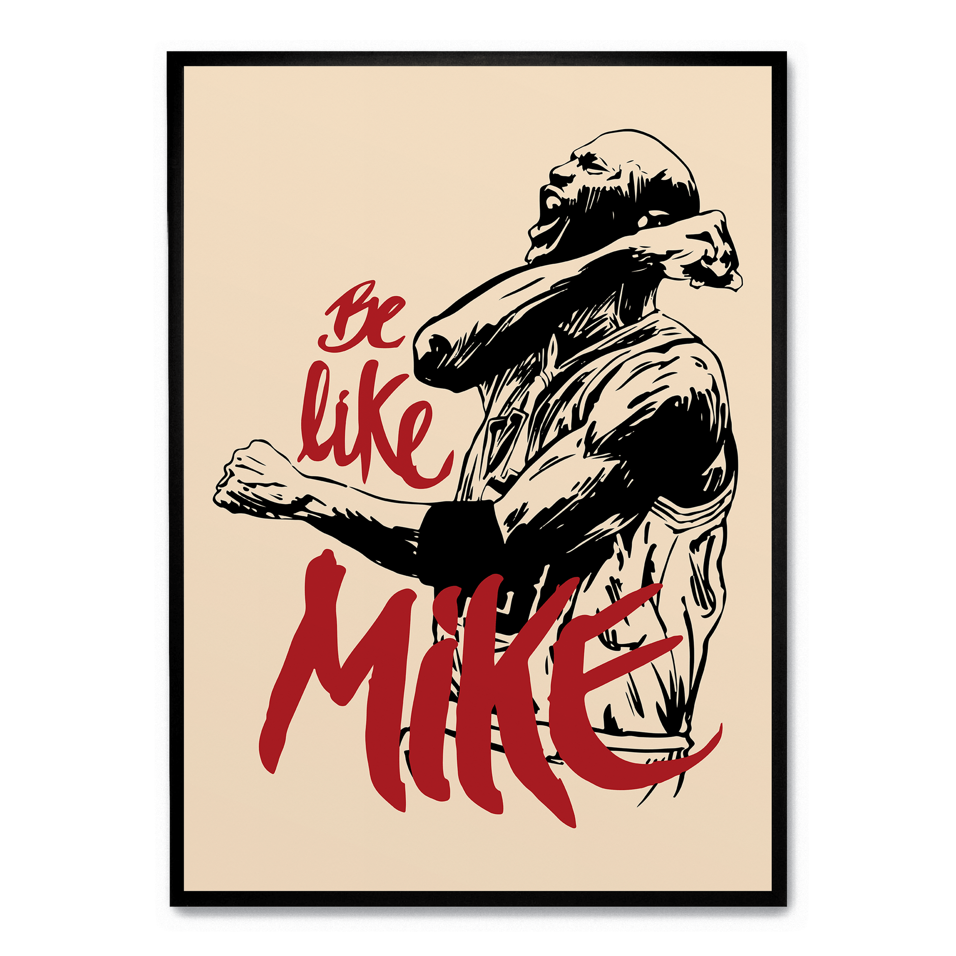 Michael Jordan | Be Like Mike Posters | Muurdecoratie Patrick Ewing | Wanddecoratie Basketball Legend | Canvas Kunst Vintage Sporting Decor