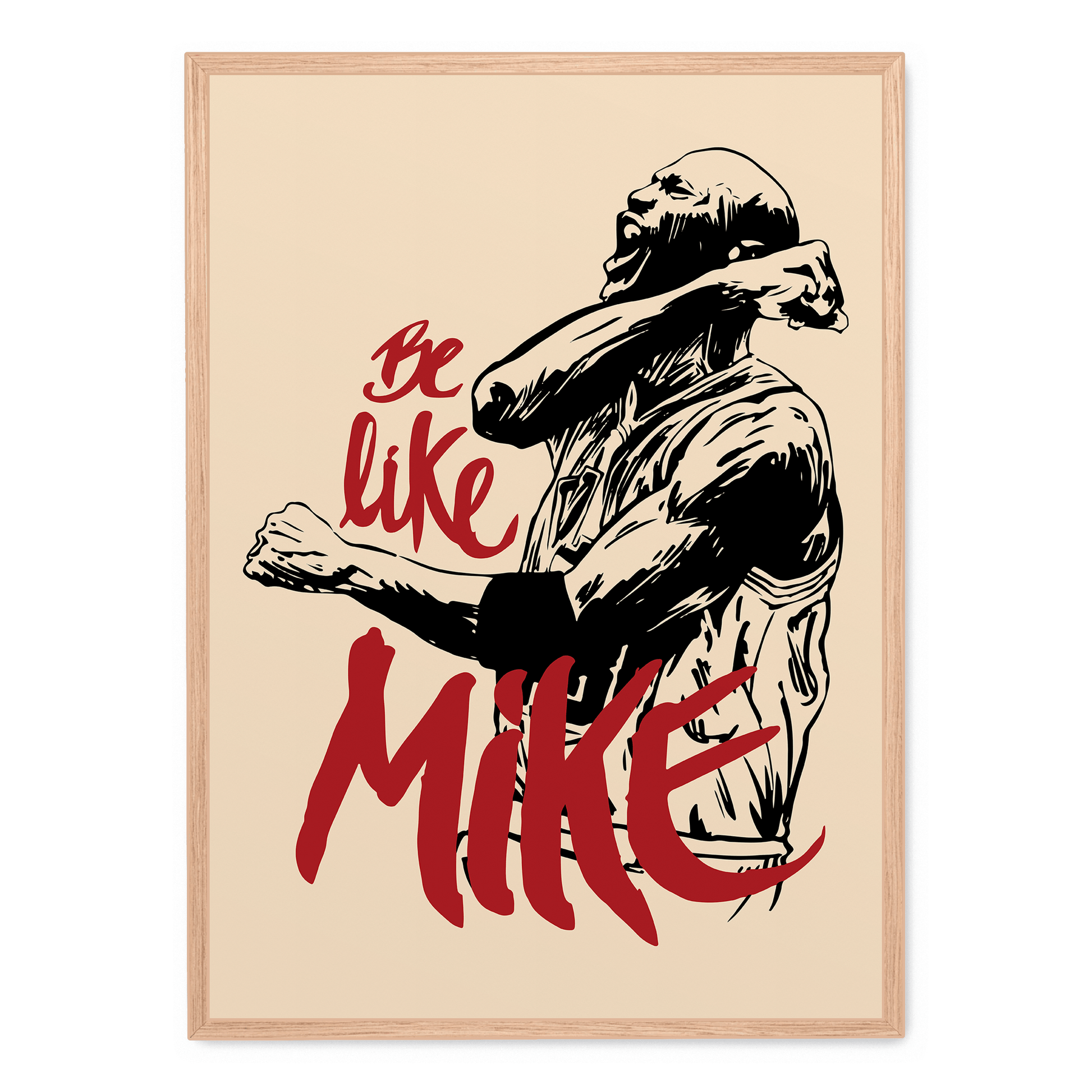Michael Jordan | Be Like Mike Posters | Muurdecoratie Patrick Ewing | Wanddecoratie Basketball Legend | Canvas Kunst Vintage Sporting Decor