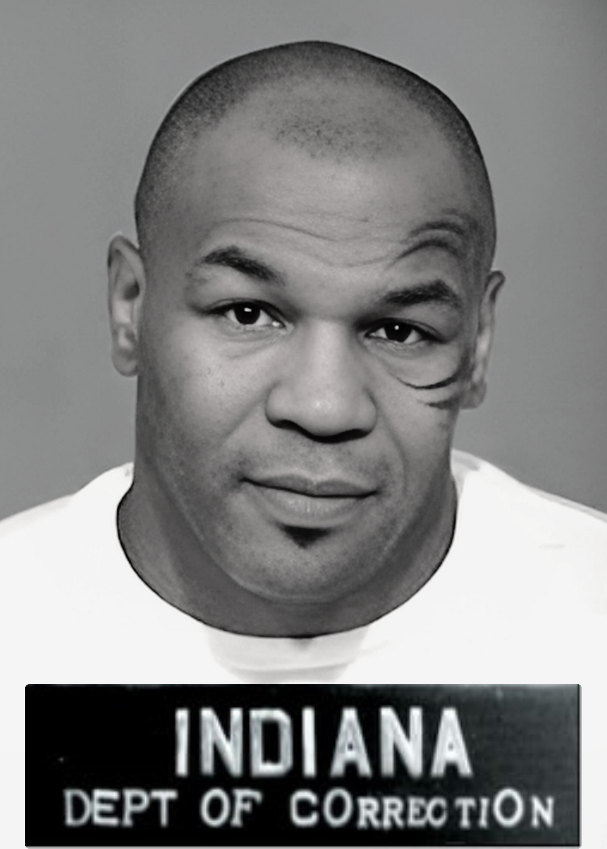 Mike Tyson Mugshot Poster | Retro Stijl Wanddecoratie | Iconische Boks Legende | Zwart Wit Afdruk | Muurdecoratie Voor Thuis
