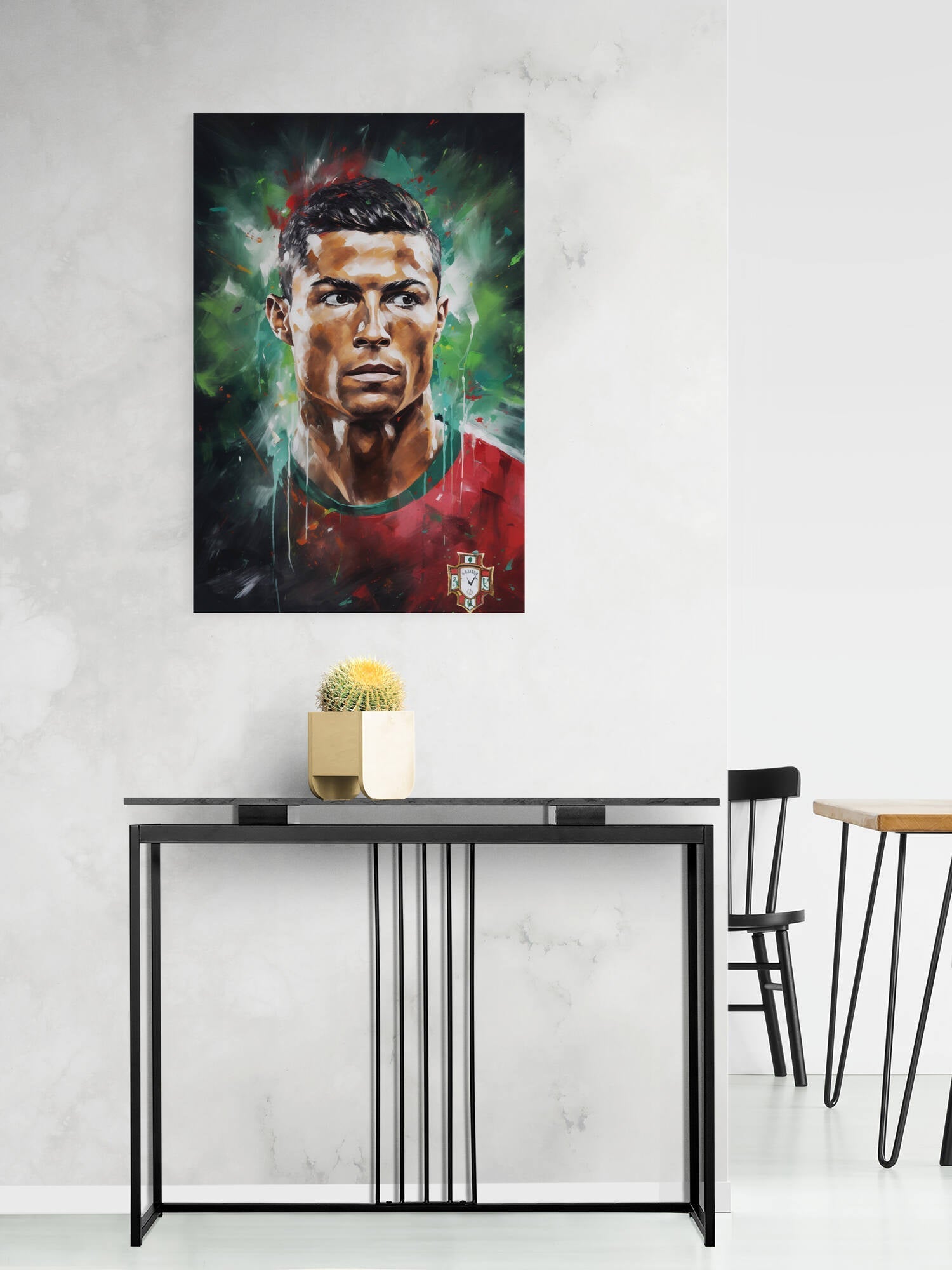 Cristiano Ronaldo | Portugal Team | Voetbal Legende | Muurdecoratie | Posters | Schilderijen | Cadeau Fans