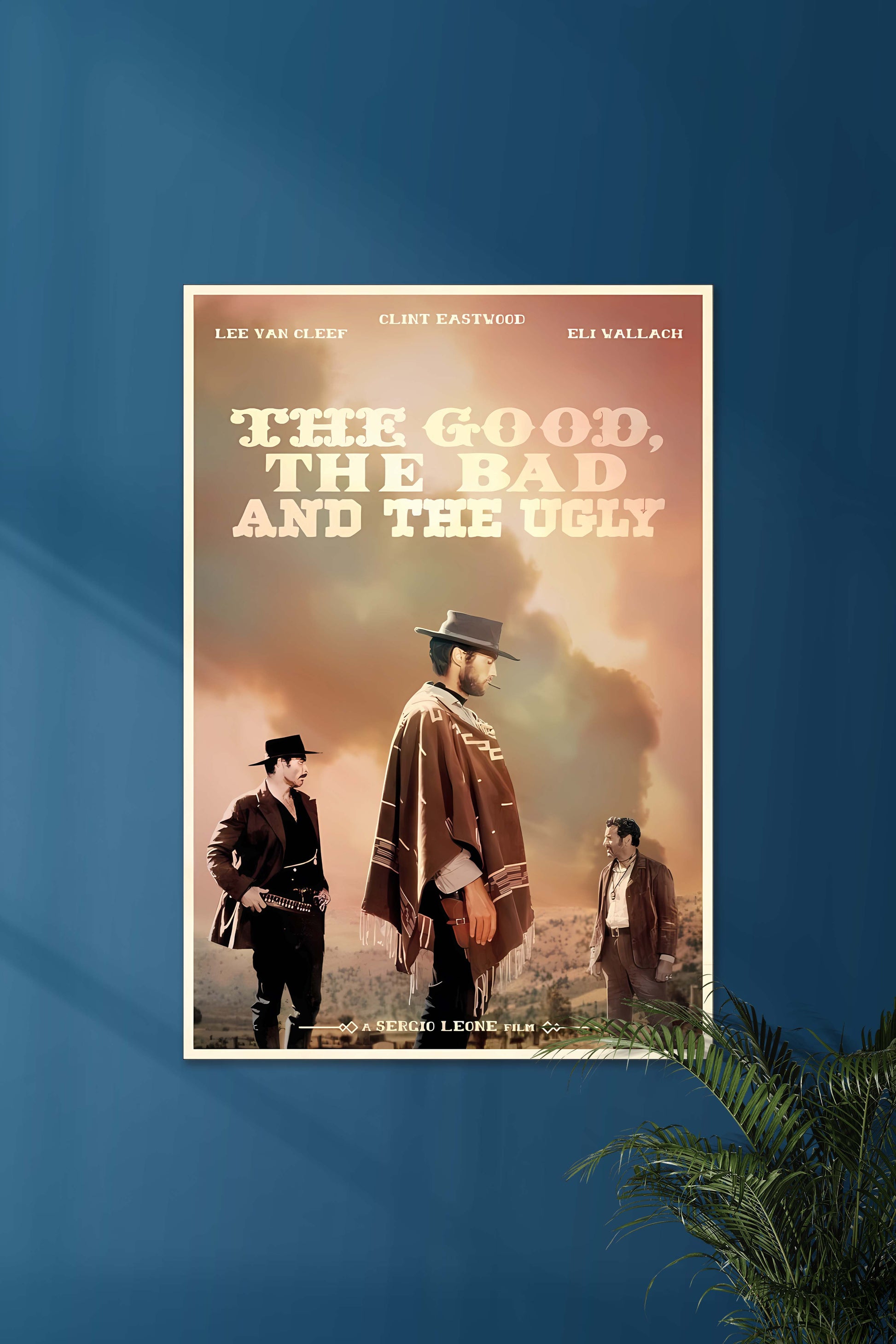 The Good the Bad and the Ugly poster | Muurdecoratie | Schilderijen | Wanddecoratie | Sergio Leone film | Cult movies | Canvas kunst