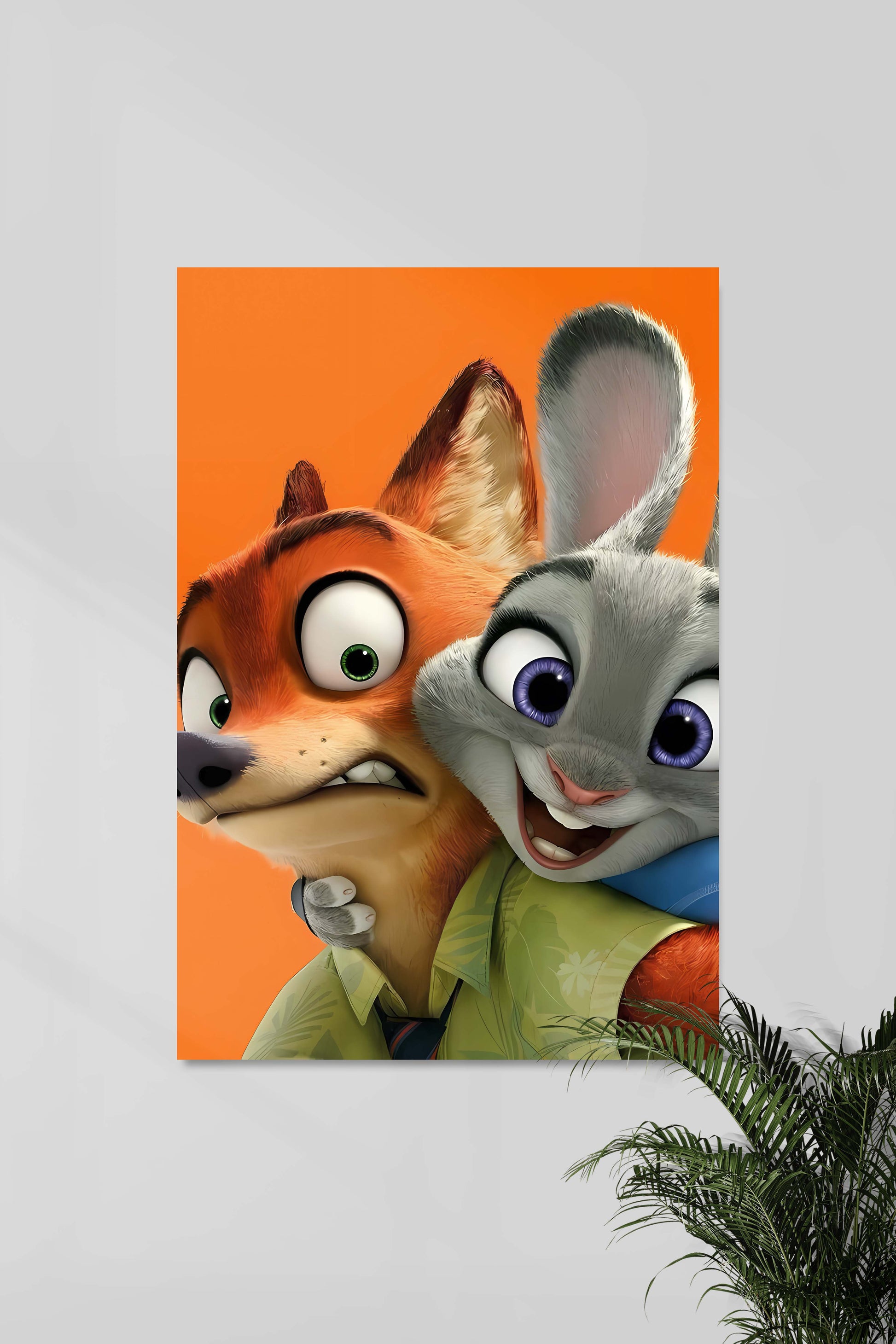 Zootopia Selfie Poster | Nick Judy | Disney Muurdecoratie | Wanddecoratie | Posters | Canvas Kunst