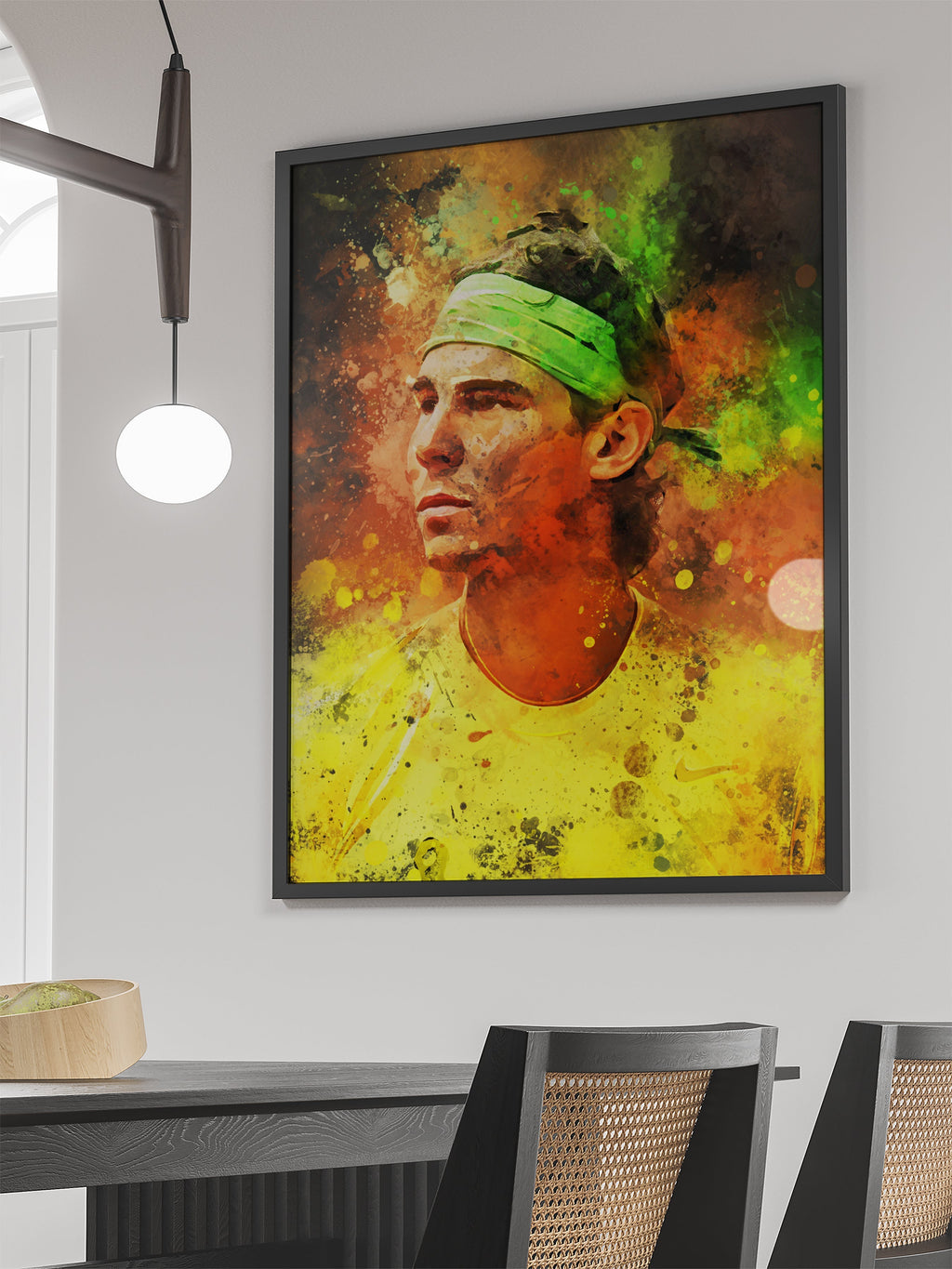 Nadal poster | Sport muurdecoratie | Wanddecoratie kunst | Huis en tuin kunst | Sportieve schilderijen
