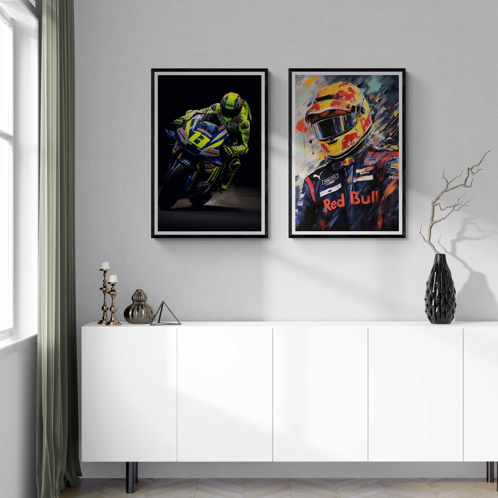 Motocross Action Posters | Biker Wanddecoratie | Muurdecoratie voor Sportliefhebbers | Off-Road Avontuur