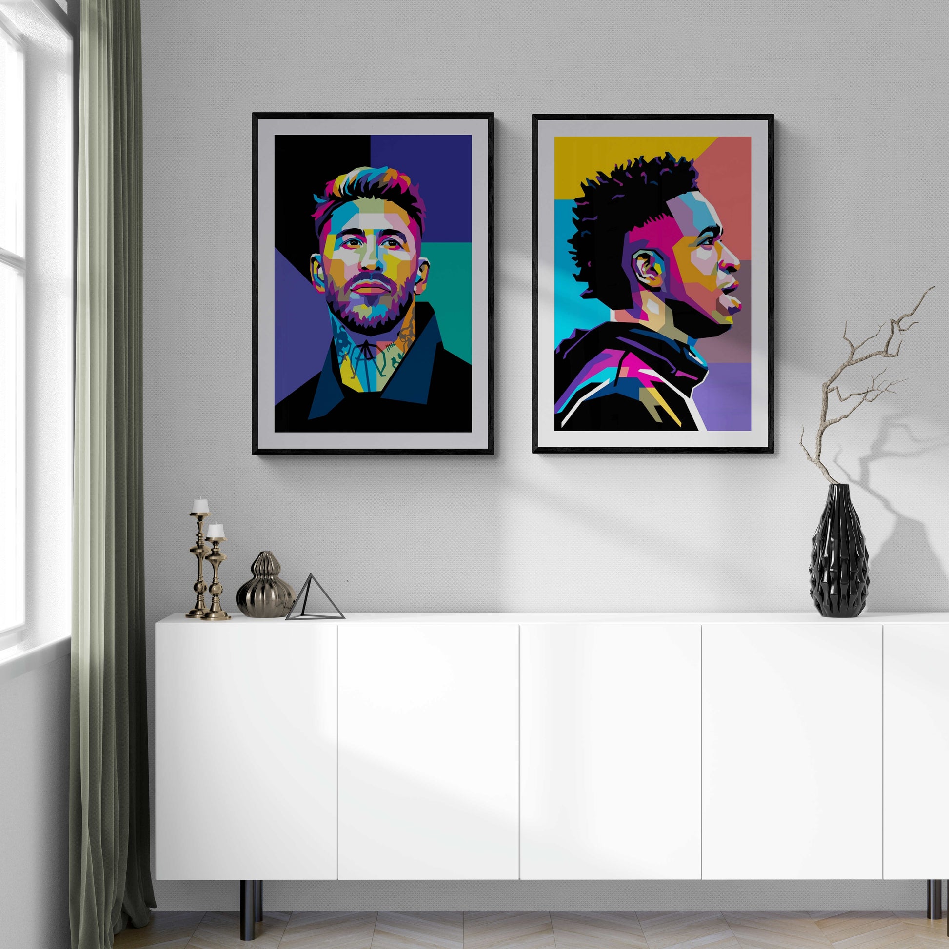Sergio Ramos Poster | Muurdecoratie voor thuis | Iconische Voetbalster | Wanddecoratie Hoge Kwaliteit