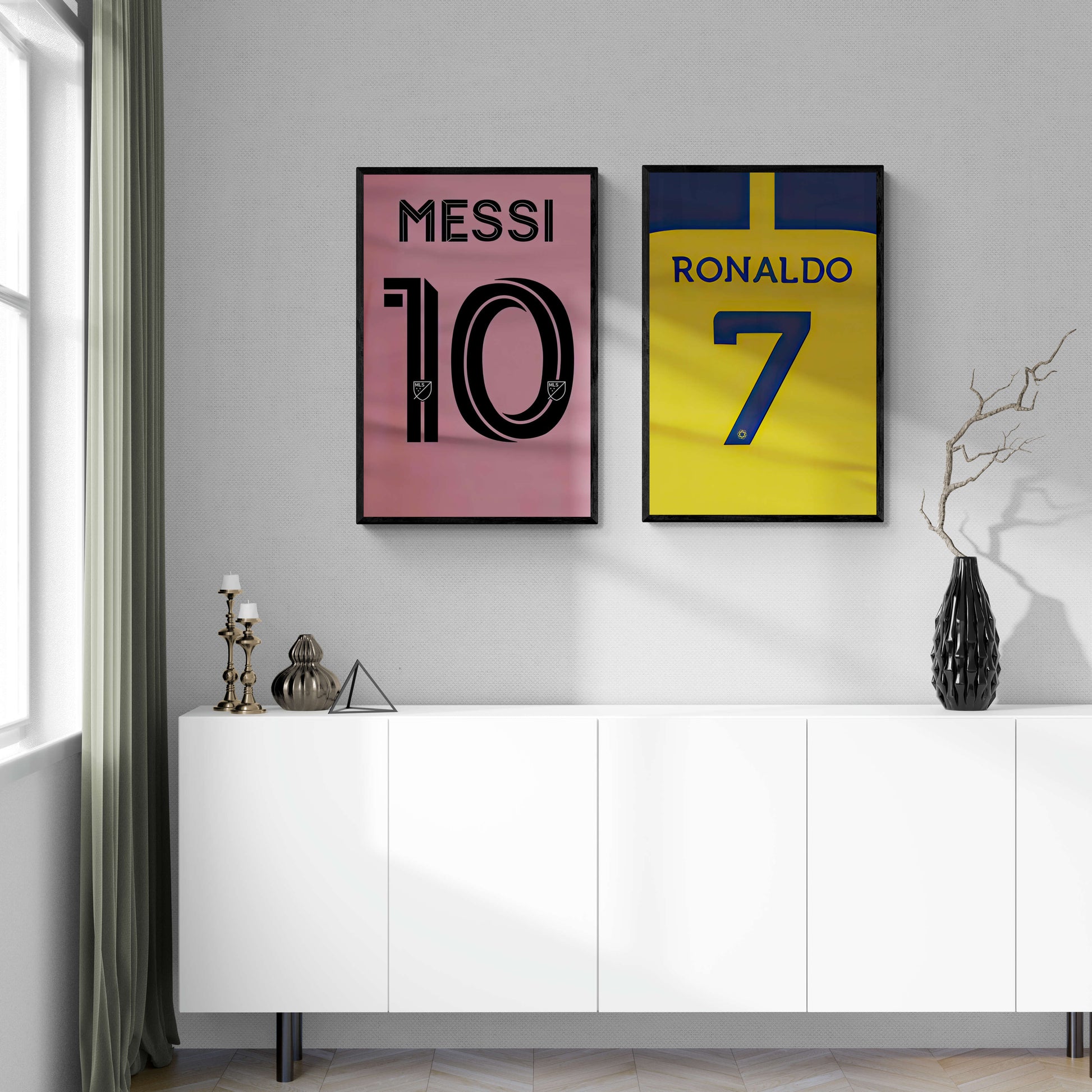 Lionel Messi | Muurdecoratie Poster | Wanddecoratie Sporticoon | Kunst voor Huis & Tuin | Visueel Display
