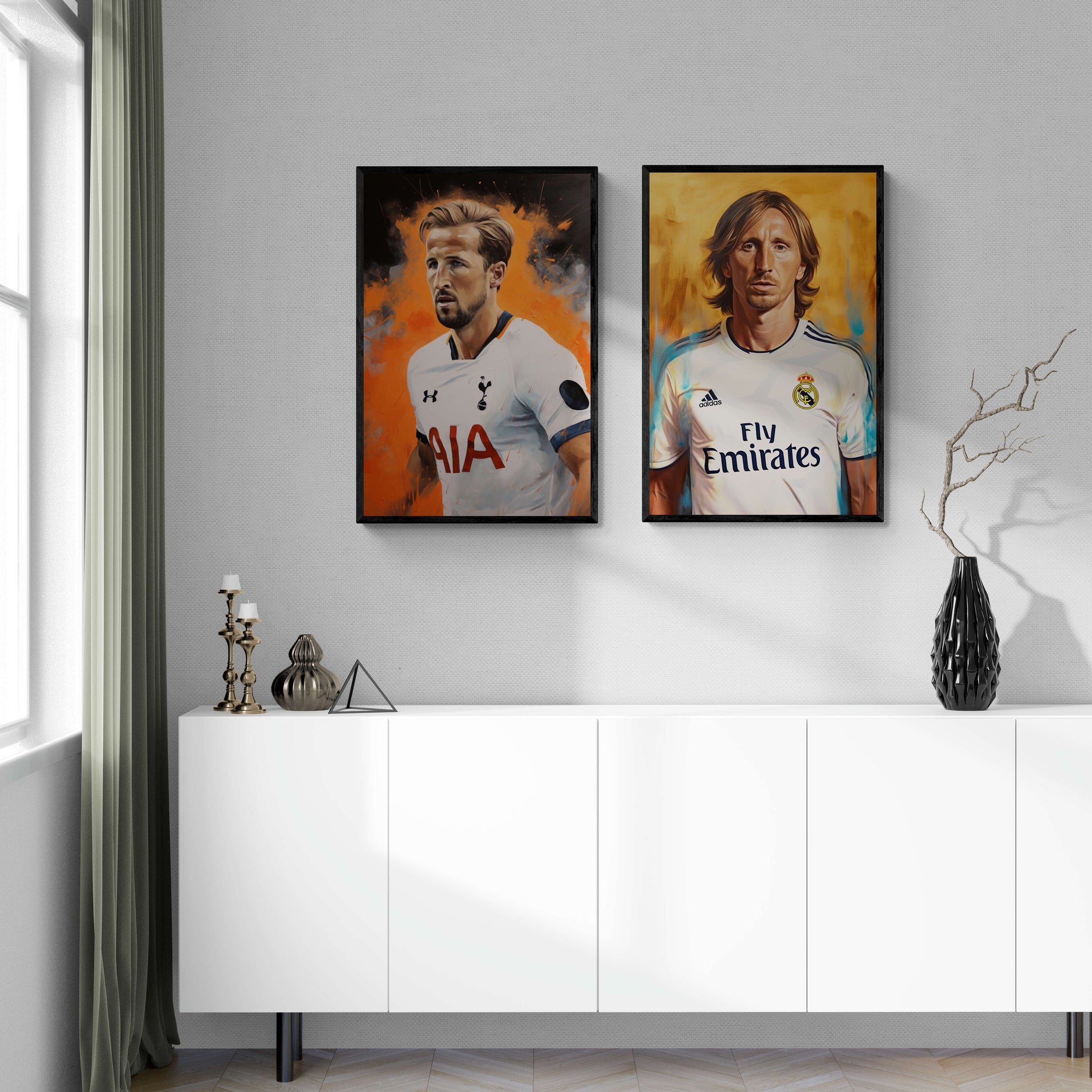 Harry Kane Voetbal Kunst Poster | Abstract Muurdecoratie | Wanddecoratie | Posters en Prints