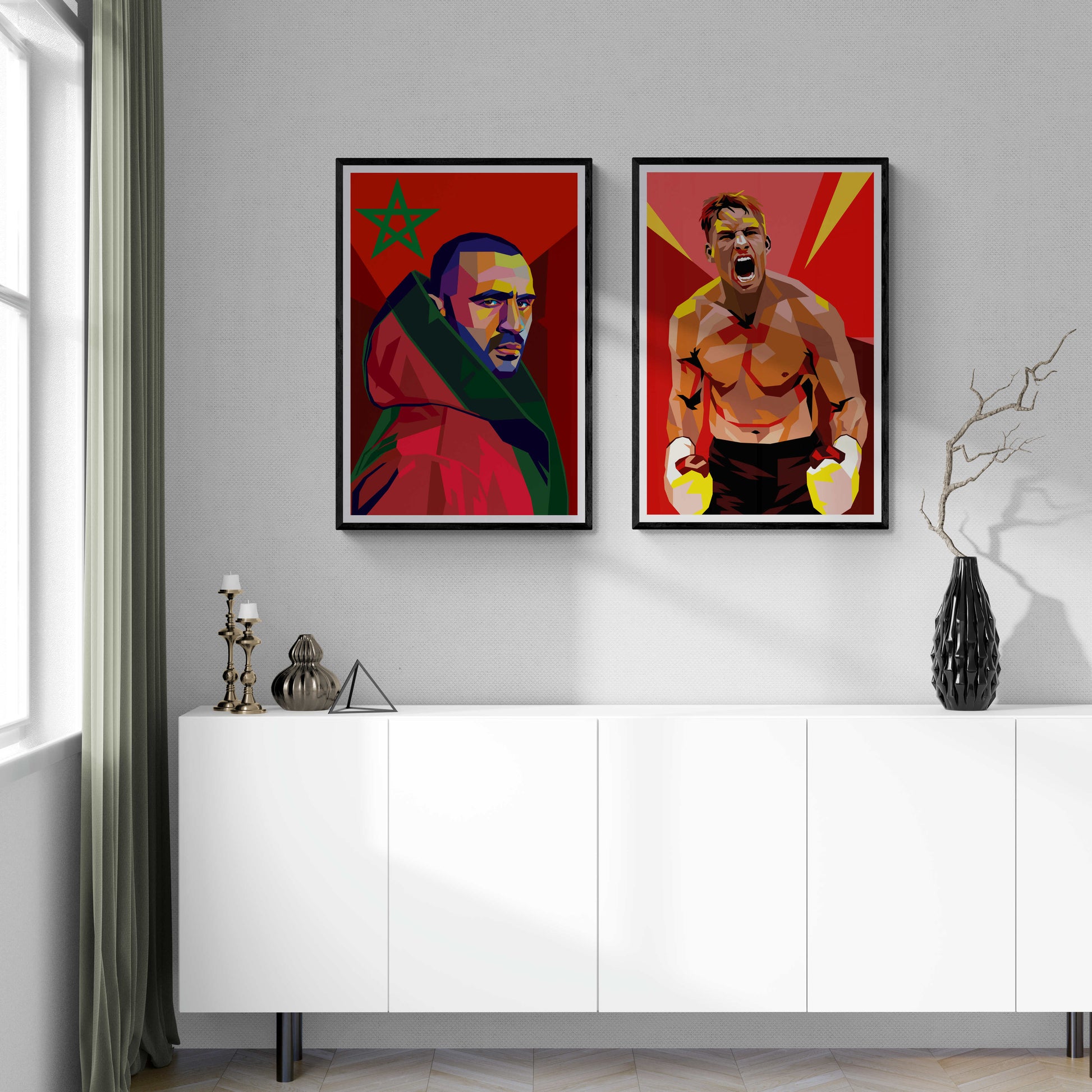 Rico Pop Art | Kleurrijke Muurdecoratie | Moderne Wanddecoratie | Levendig Visueel Kunstwerk Woonkamer Hal