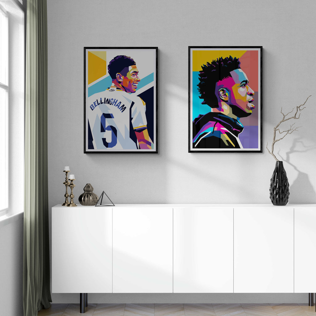 Jude Bellingham | Poster | Muurdecoratie Voetbal Ster | Sport Wanddecoratie | Schilderijen voor Huis & Tuin