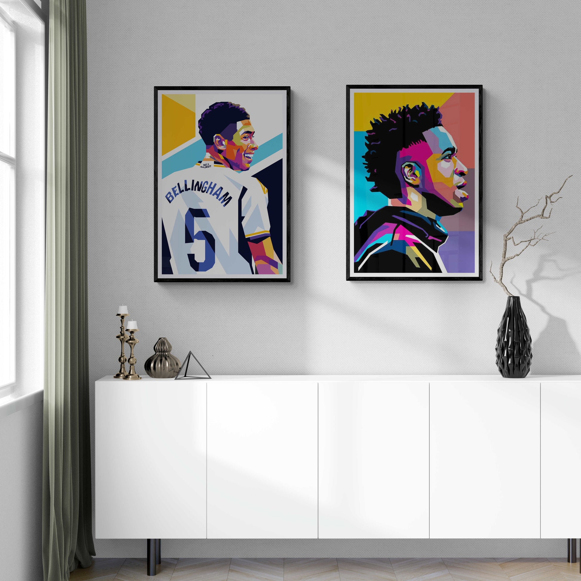 Jude Bellingham | Poster | Muurdecoratie Voetbal Ster | Sport Wanddecoratie | Schilderijen voor Huis & Tuin