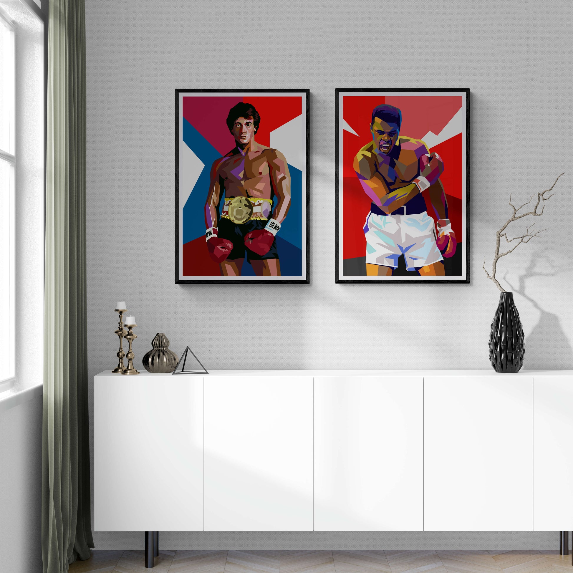 Rocky Balboa Boxing Legend Poster | Muurdecoratie voor Filmfans | Motivatie Kunst aan de Muur | Iconisch Filmontwerp Posters