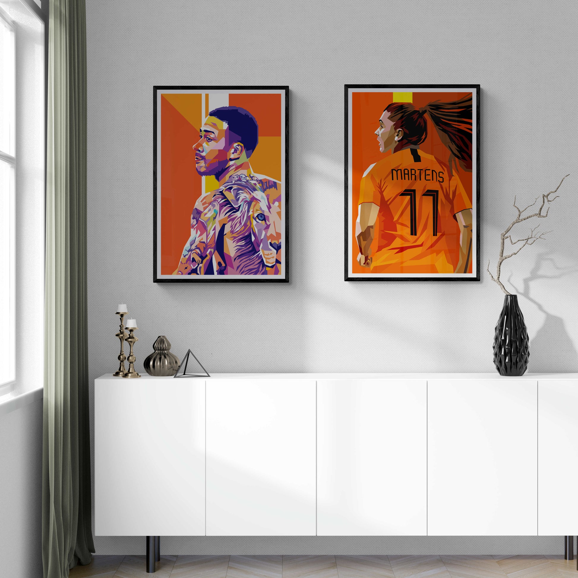 Memphis Depay | Sport Posters | Inspirerende Wanddecoratie | Hoogwaardige Print | Muurdecoratie Kunst