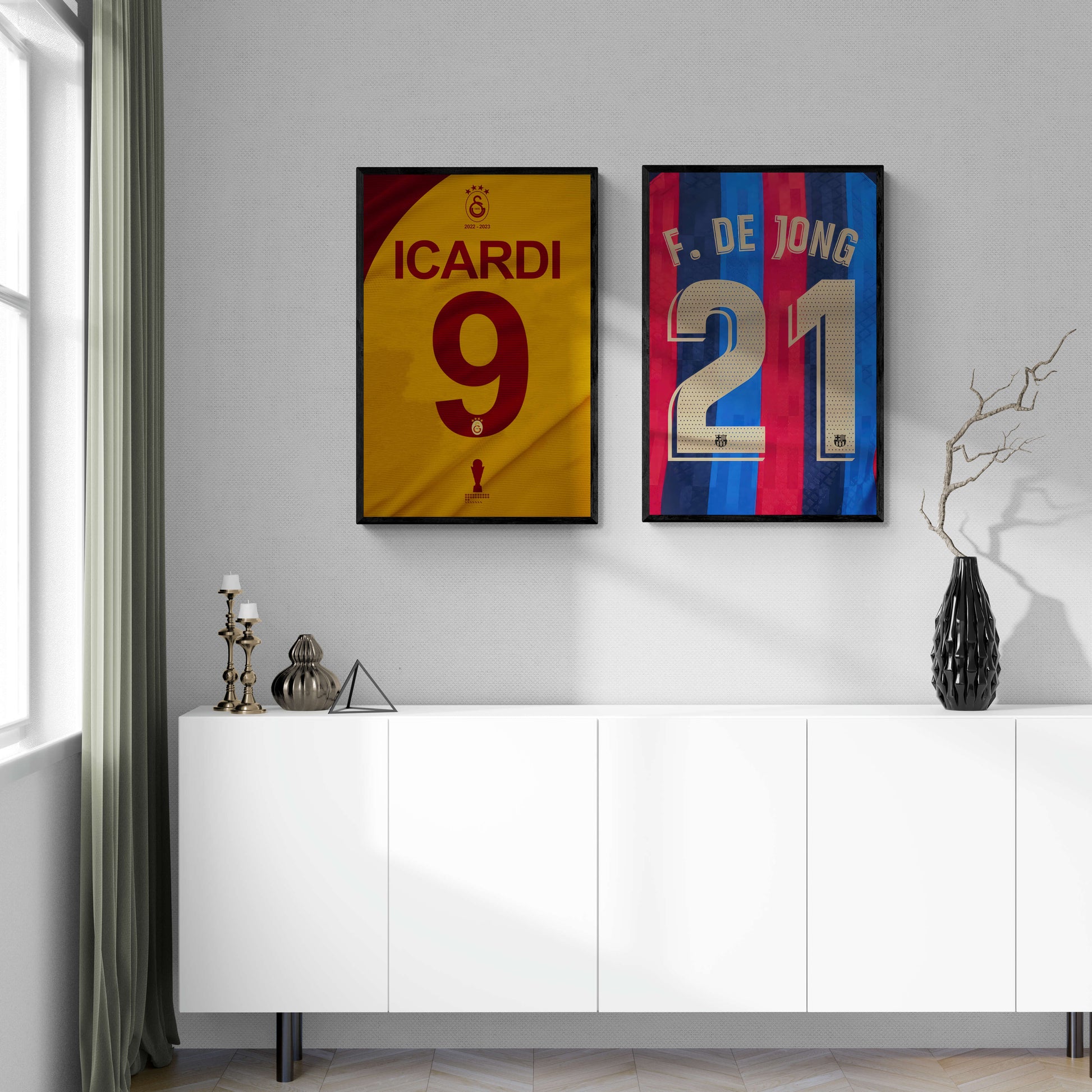 Mauro Icardi | Number 9 Poster | Muurdecoratie Voetbal | Wanddecoratie Sports Decor | Hoge Kwaliteit Print | Cadeau voor Fans