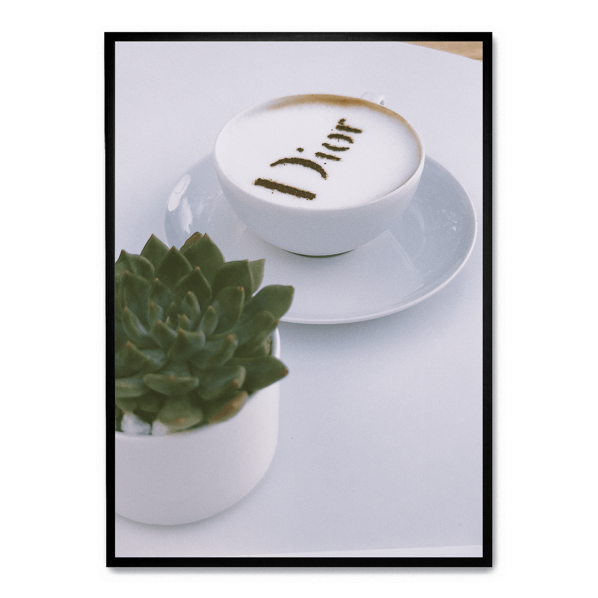 Christian Dior Coffee Art | Luxe Muurdecoratie | Fashion Wanddecoratie | Poster voor Huis & Tuin Decor