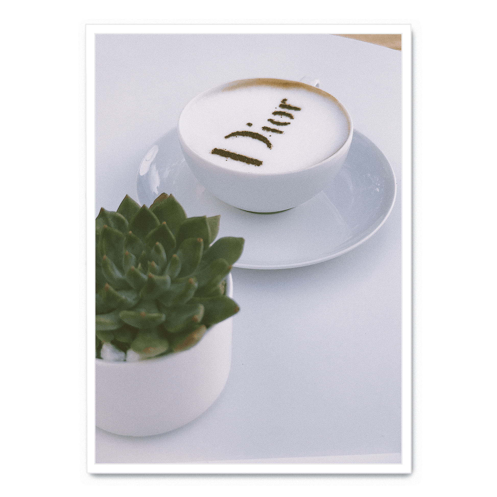 Christian Dior Coffee Art | Luxe Muurdecoratie | Fashion Wanddecoratie | Poster voor Huis & Tuin Decor