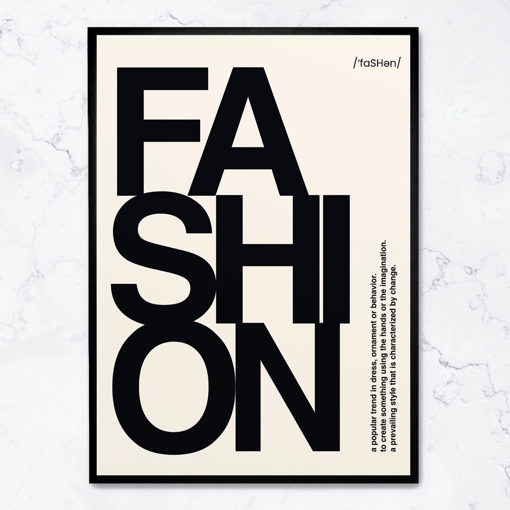 Modern Fashion Typography | Posters & Muurdecoratie | Inspirerende Wanddecoratie | Stijlvolle Kunst