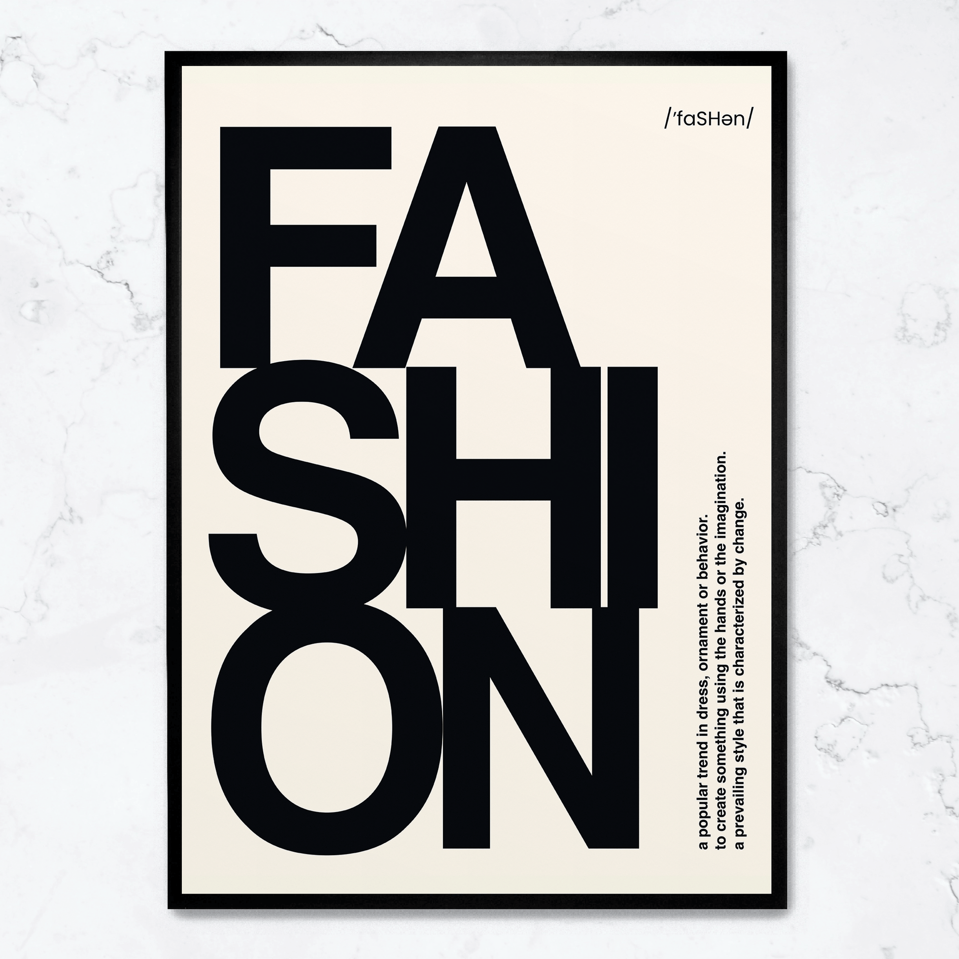Modern Fashion Typography | Posters & Muurdecoratie | Inspirerende Wanddecoratie | Stijlvolle Kunst