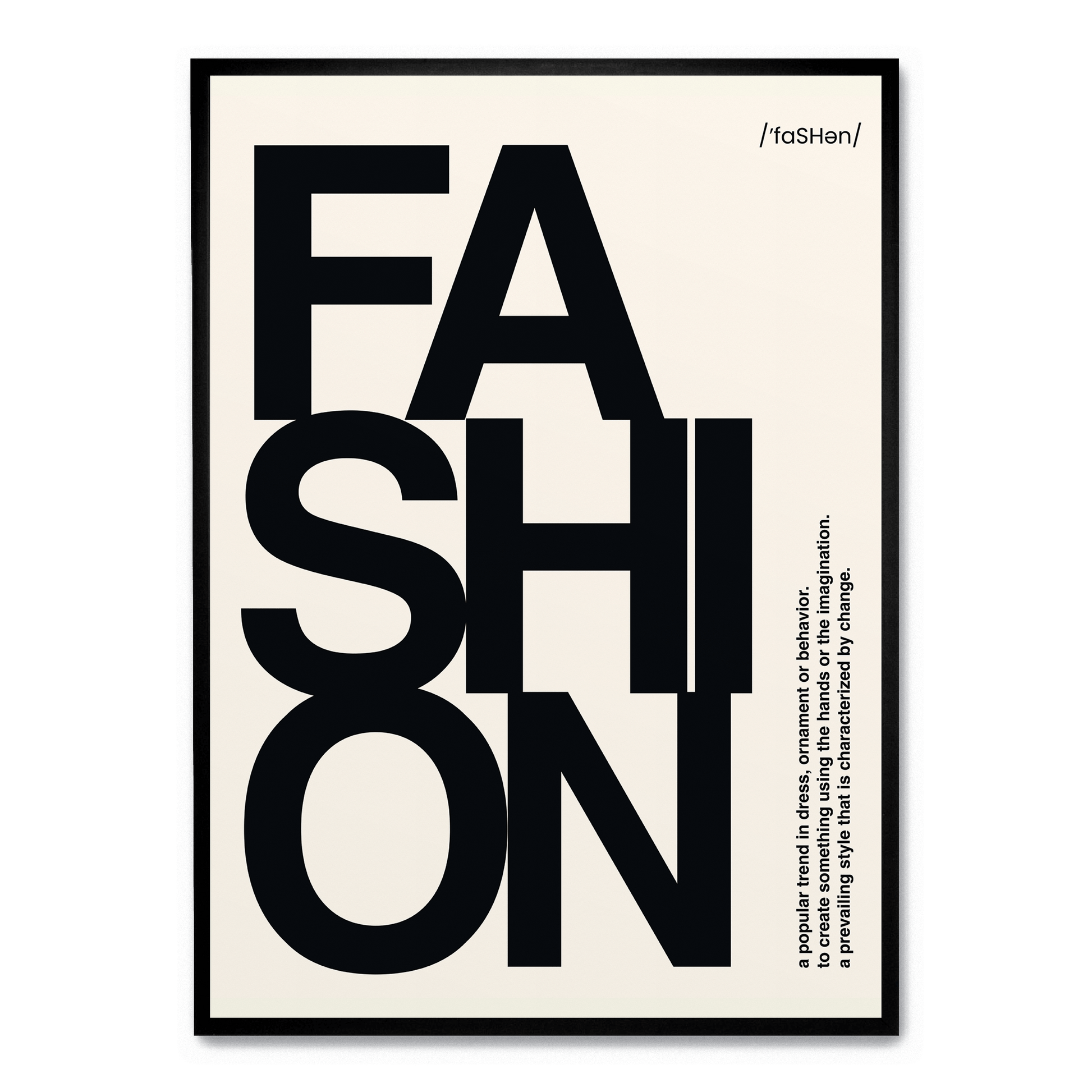 Modern Fashion Typography | Posters & Muurdecoratie | Inspirerende Wanddecoratie | Stijlvolle Kunst