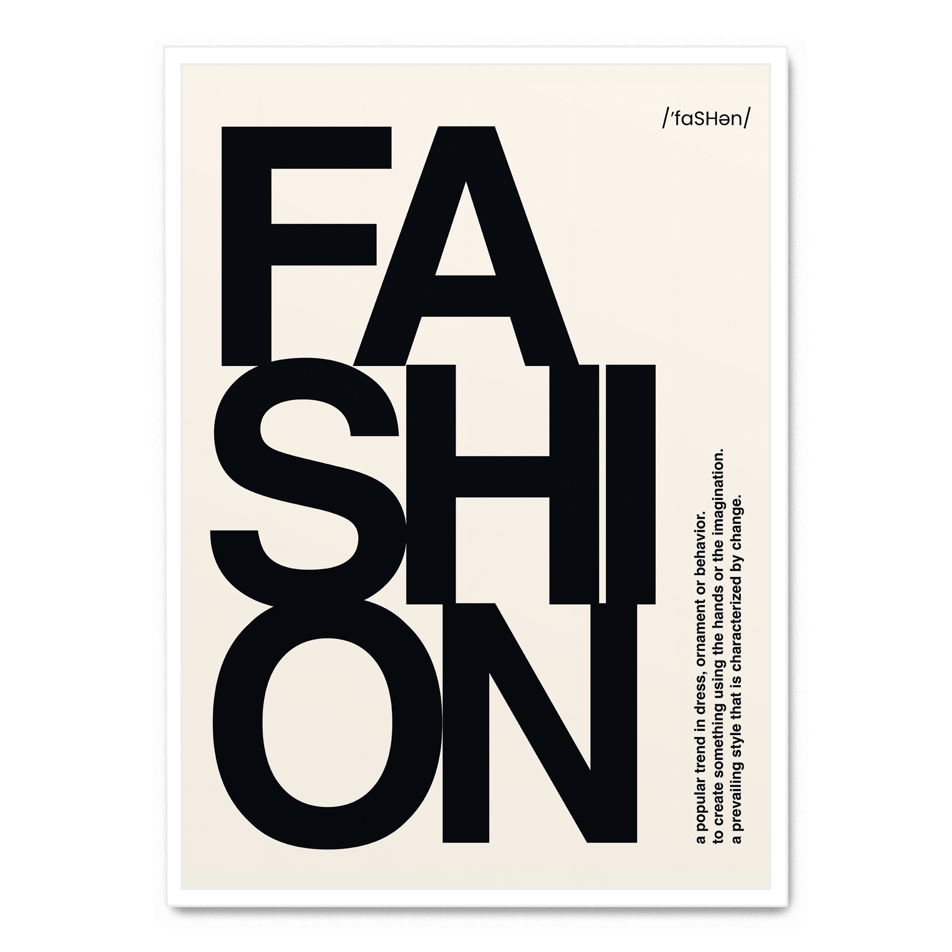 Modern Fashion Typography | Posters & Muurdecoratie | Inspirerende Wanddecoratie | Stijlvolle Kunst