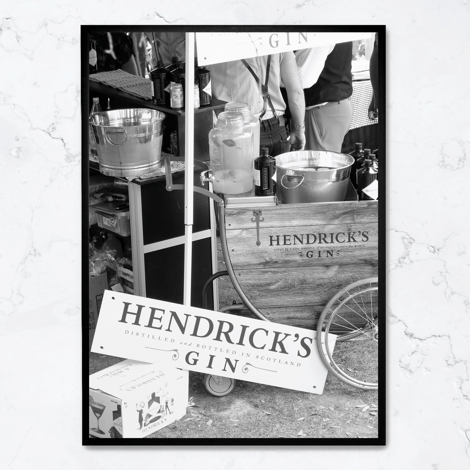 Hendricks Gin Poster | Vintage Stijl Wanddecoratie | Muurdecoratie voor Thuis en Bar | Kunst Print