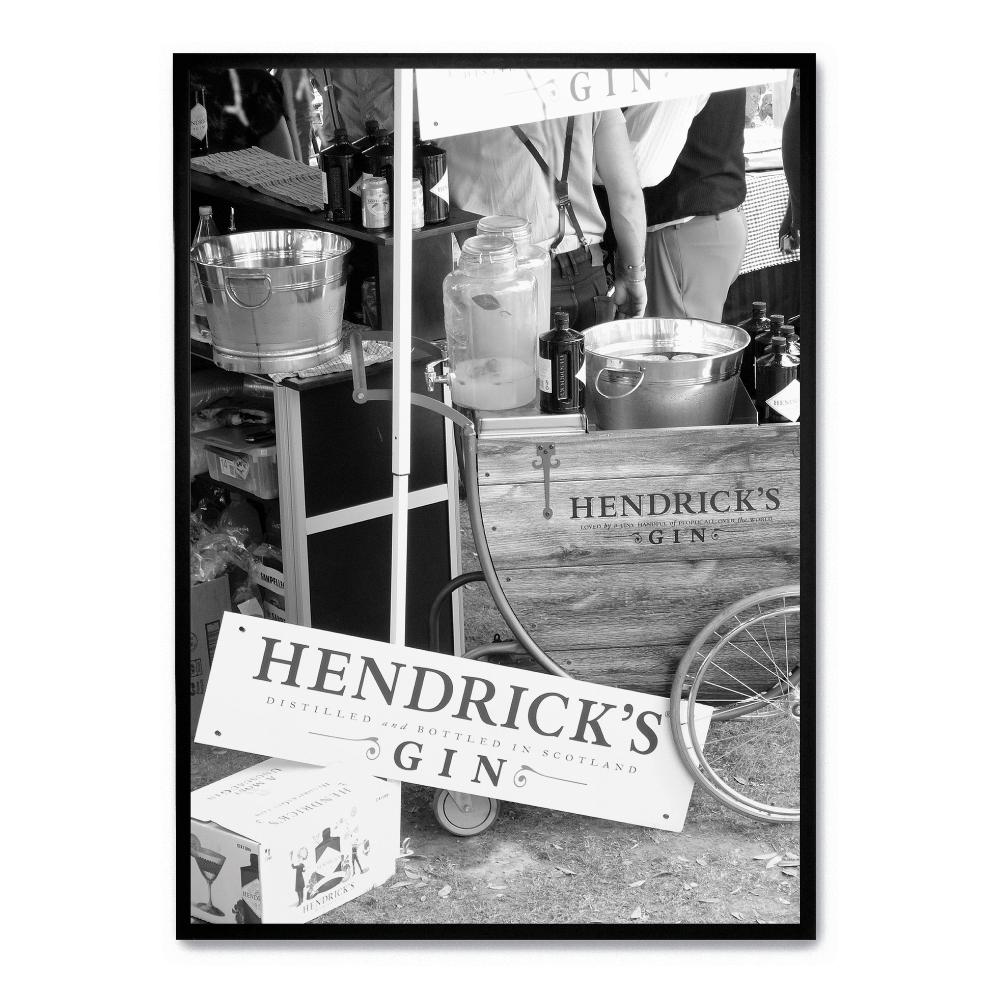 Hendricks Gin Poster | Vintage Stijl Wanddecoratie | Muurdecoratie voor Thuis en Bar | Kunst Print