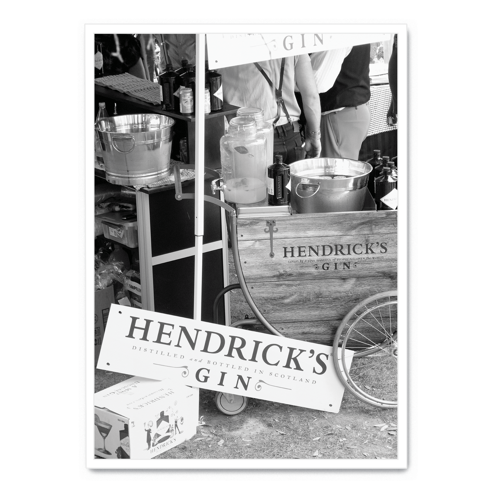 Hendricks Gin Poster | Vintage Stijl Wanddecoratie | Muurdecoratie voor Thuis en Bar | Kunst Print
