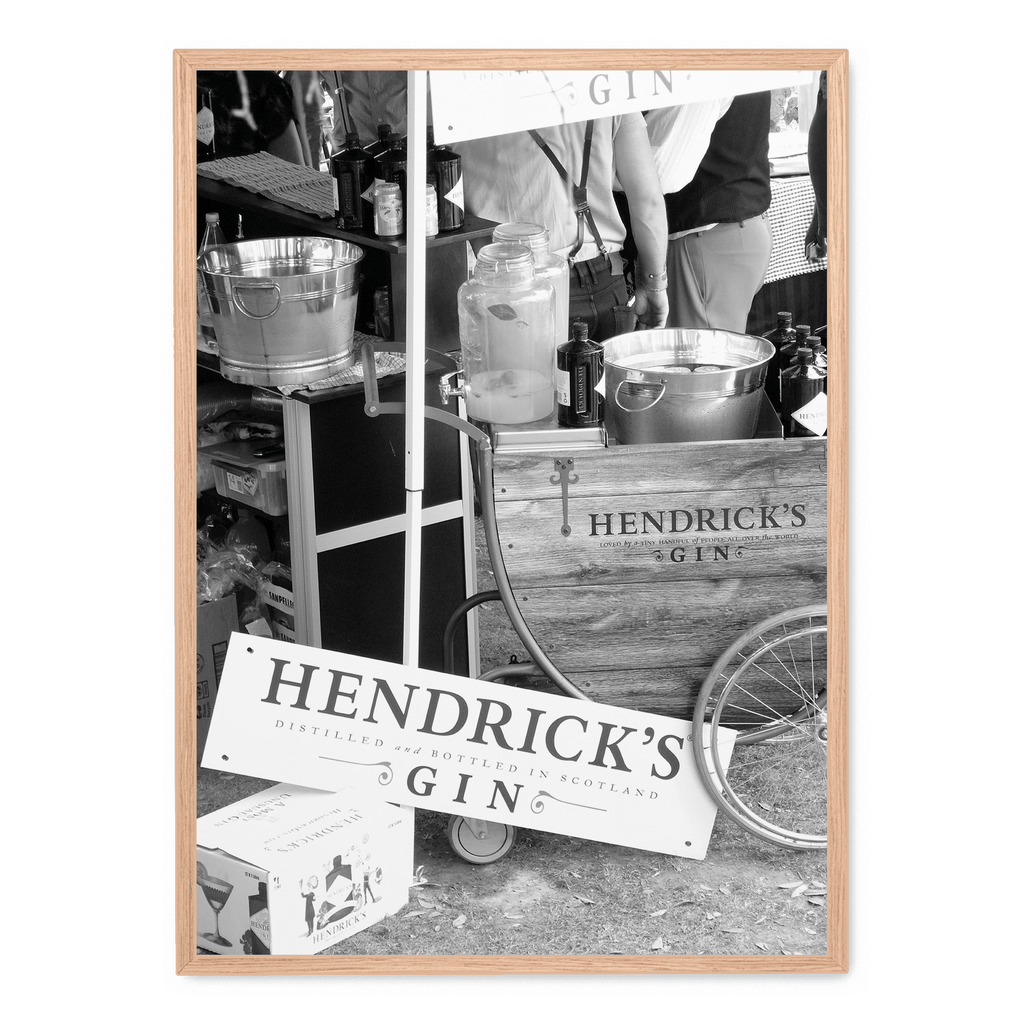 Hendricks Gin Poster | Vintage Stijl Wanddecoratie | Muurdecoratie voor Thuis en Bar | Kunst Print