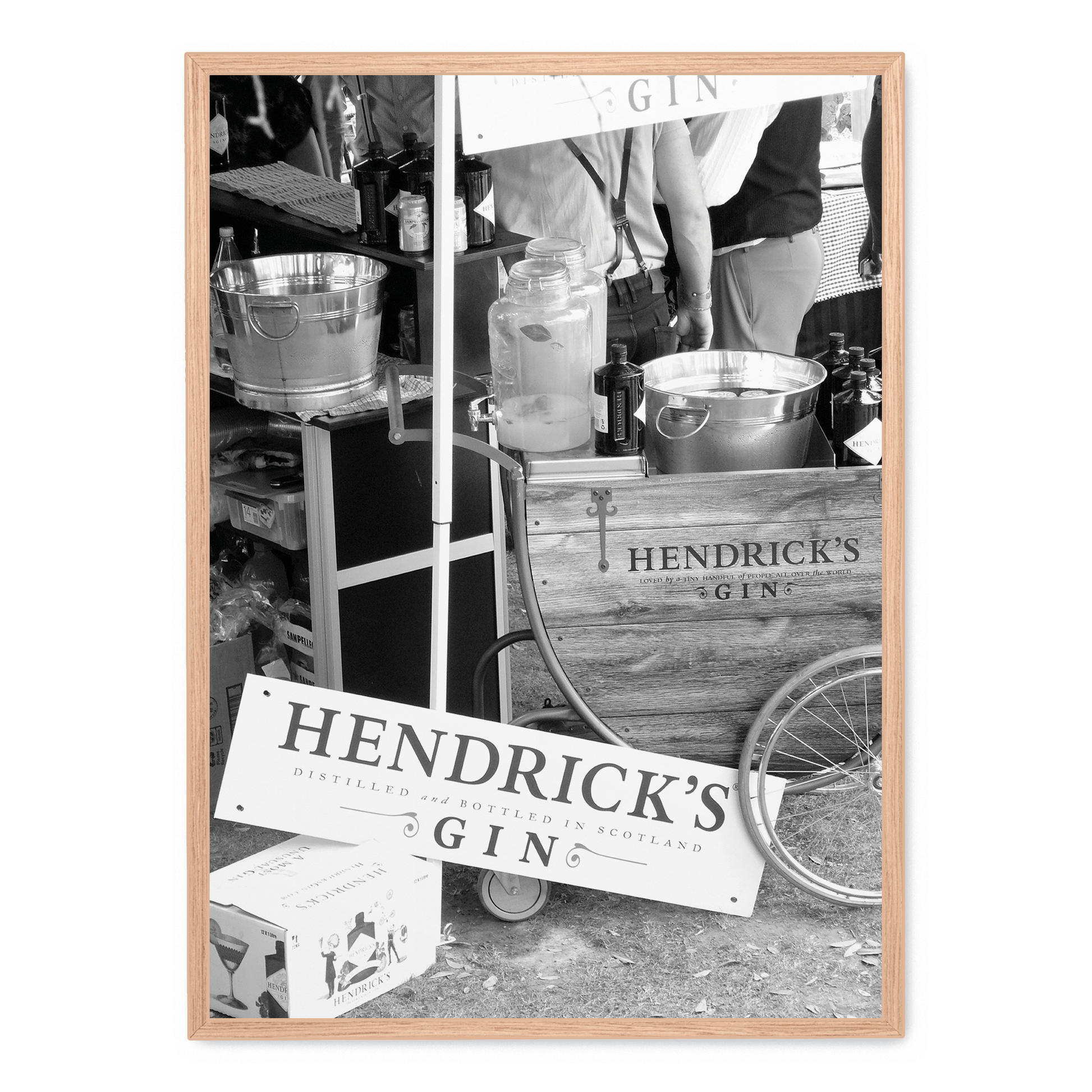 Hendricks Gin Poster | Vintage Stijl Wanddecoratie | Muurdecoratie voor Thuis en Bar | Kunst Print