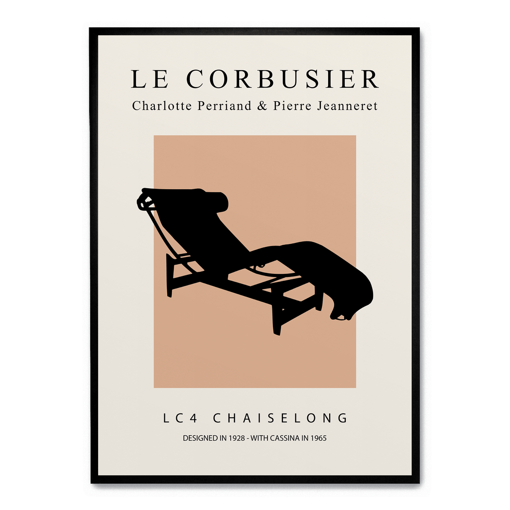 LC4 Chaiselong | Muurdecoratie | Modern Wanddecoratie | Visuele Kunst | Posters voor Huis & Tuin