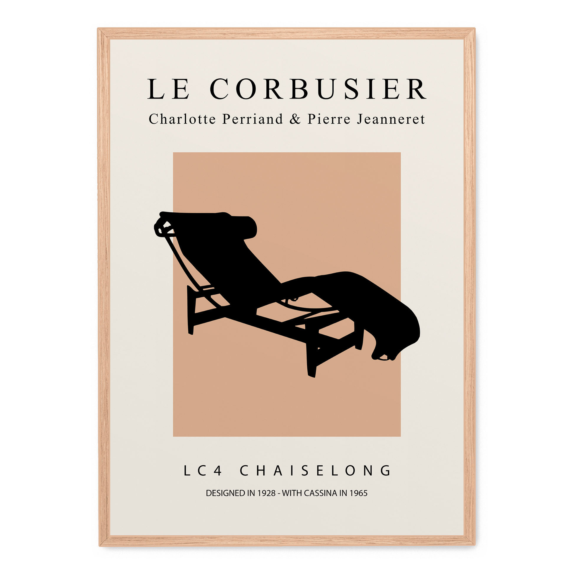 LC4 Chaiselong | Muurdecoratie | Modern Wanddecoratie | Visuele Kunst | Posters voor Huis & Tuin