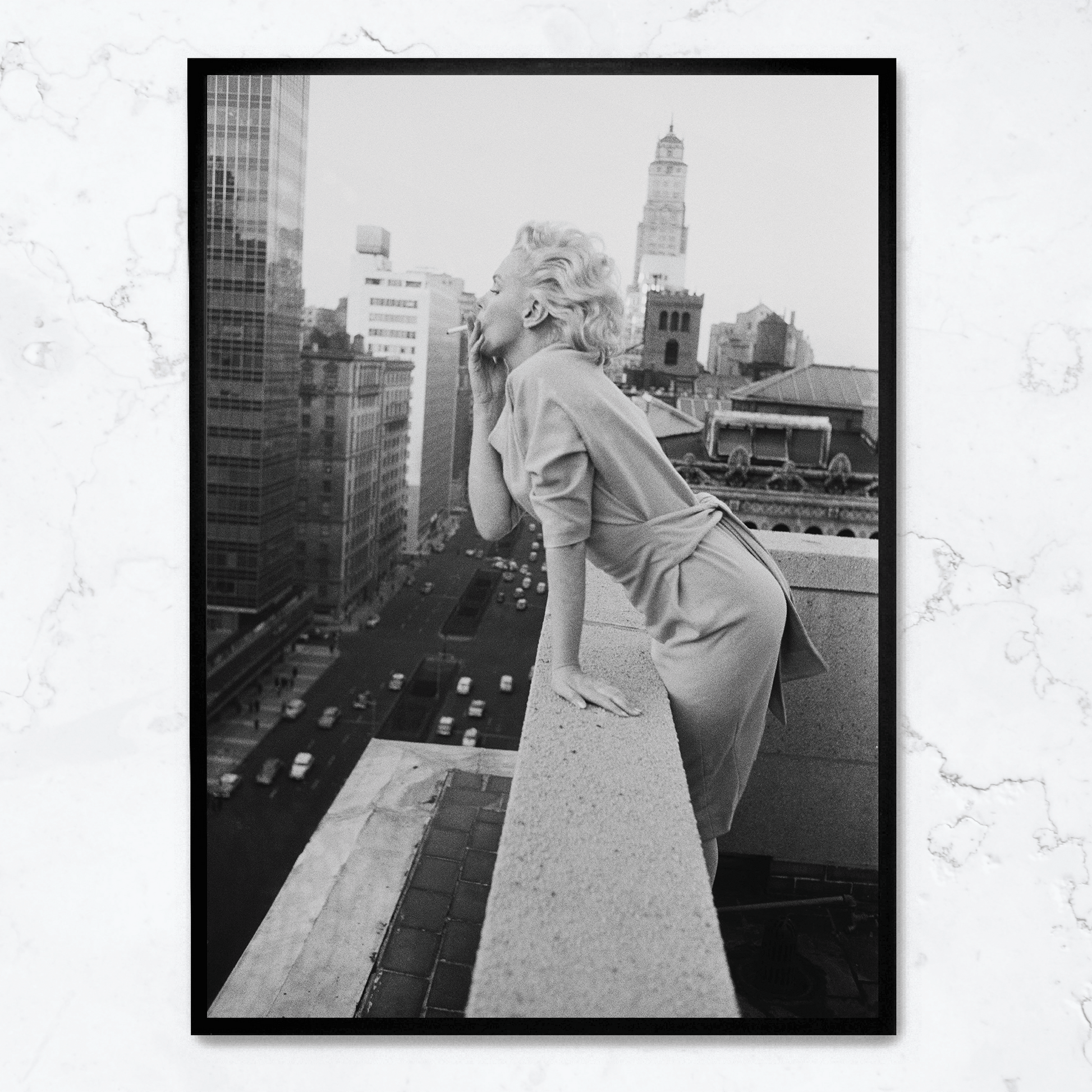 Marilyn Monroe Smoking | Bewonderde Poster | Vintage Wanddecoratie | Muurdecoratie voor Huis en Tuin