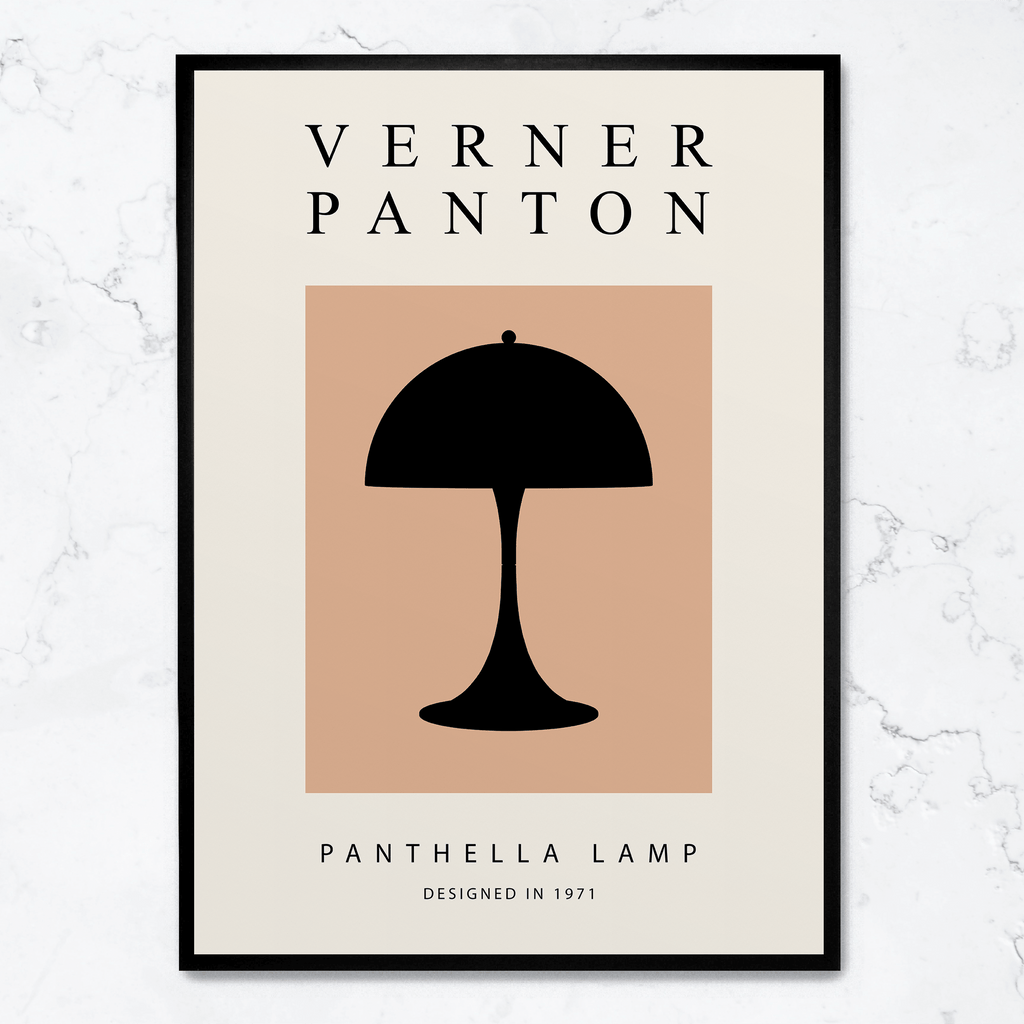 Panthella Lamp Poster | Muurdecoratie | Wanddecoratie | Posters | Modern Kunstwerk | Elegant Ontwerp voor Woonkamer of Kantoor