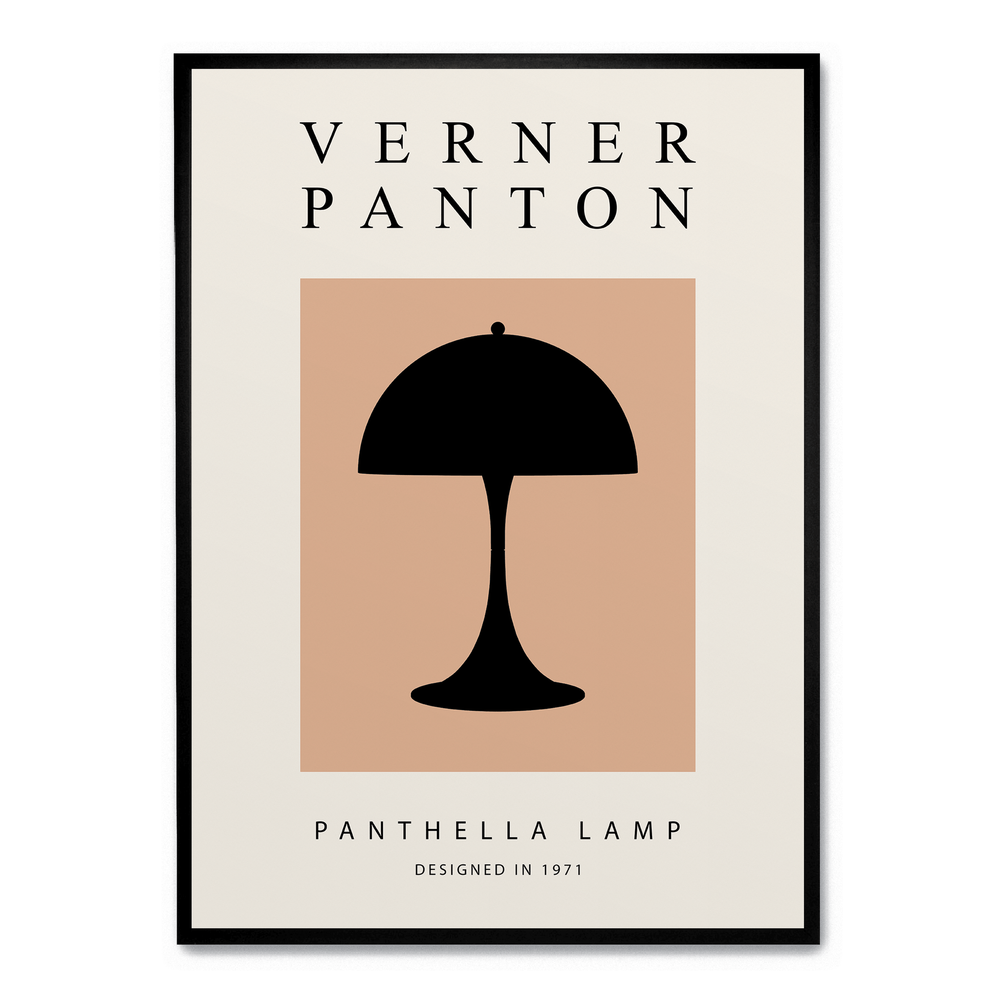 Panthella Lamp Poster | Muurdecoratie | Wanddecoratie | Posters | Modern Kunstwerk | Elegant Ontwerp voor Woonkamer of Kantoor