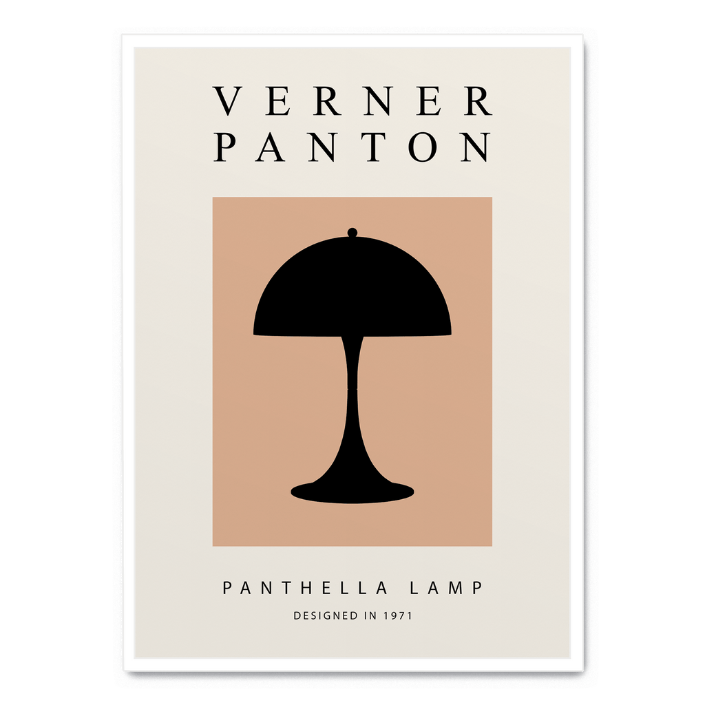 Panthella Lamp Poster | Muurdecoratie | Wanddecoratie | Posters | Modern Kunstwerk | Elegant Ontwerp voor Woonkamer of Kantoor