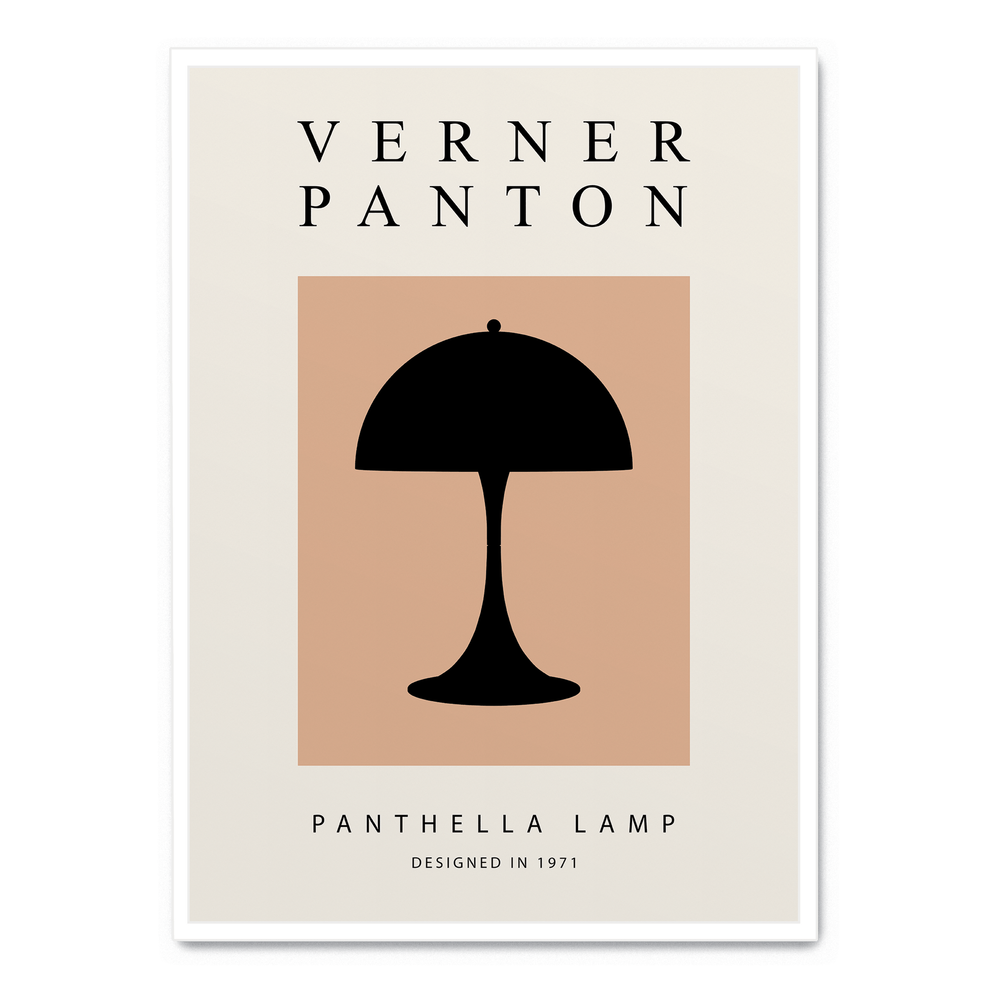 Panthella Lamp Poster | Muurdecoratie | Wanddecoratie | Posters | Modern Kunstwerk | Elegant Ontwerp voor Woonkamer of Kantoor