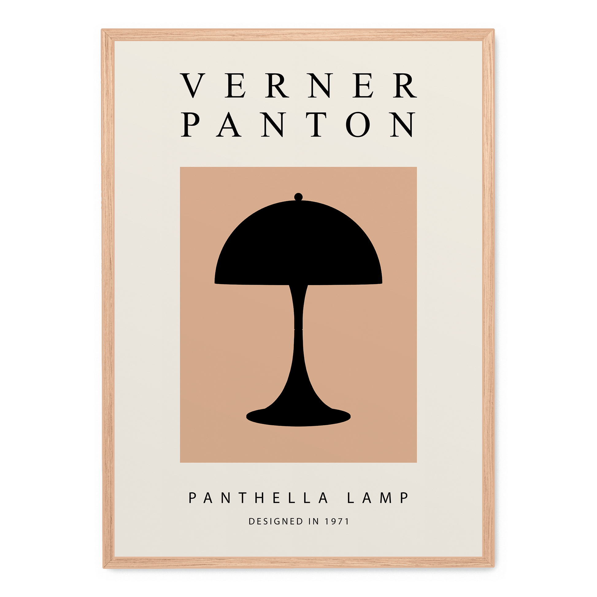 Panthella Lamp Poster | Muurdecoratie | Wanddecoratie | Posters | Modern Kunstwerk | Elegant Ontwerp voor Woonkamer of Kantoor