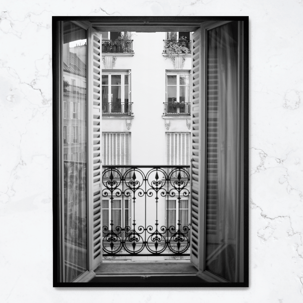 Paris Scene | Muurdecoratie | Wanddecoratie | Kunst Poster | Architectonische Zicht | Raamkunst
