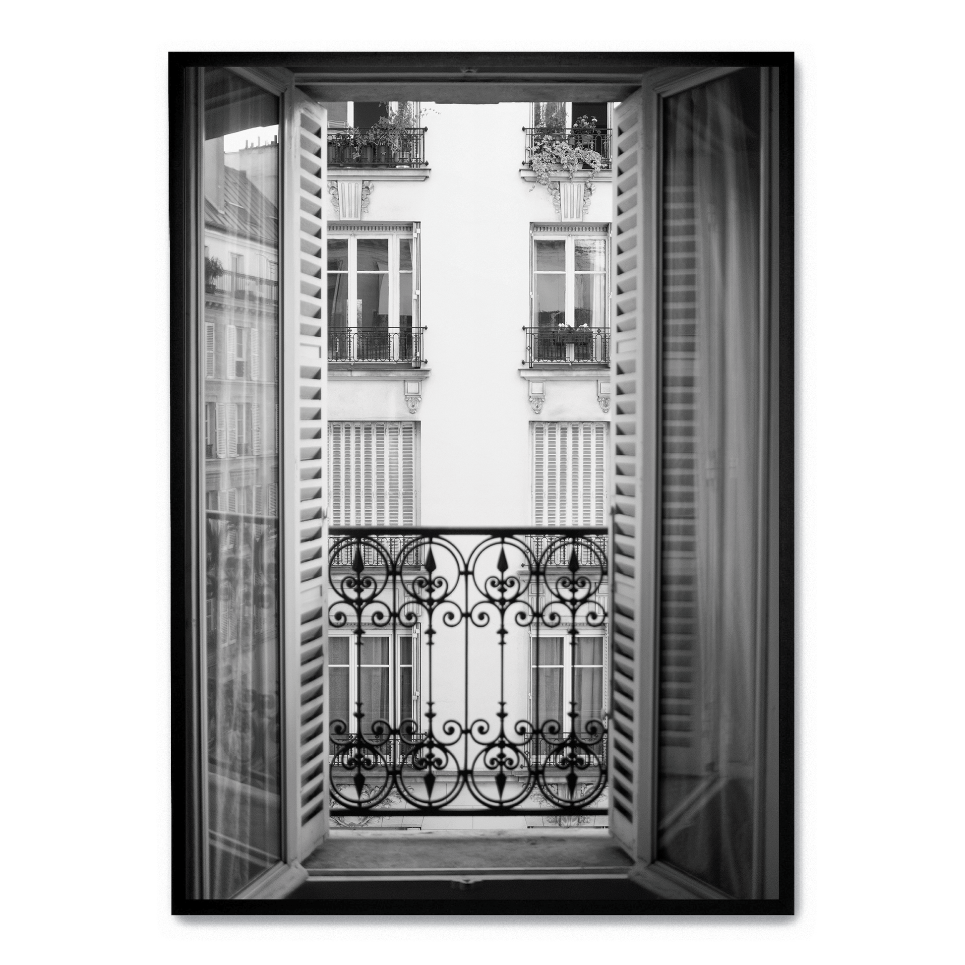 Paris Scene | Muurdecoratie | Wanddecoratie | Kunst Poster | Architectonische Zicht | Raamkunst