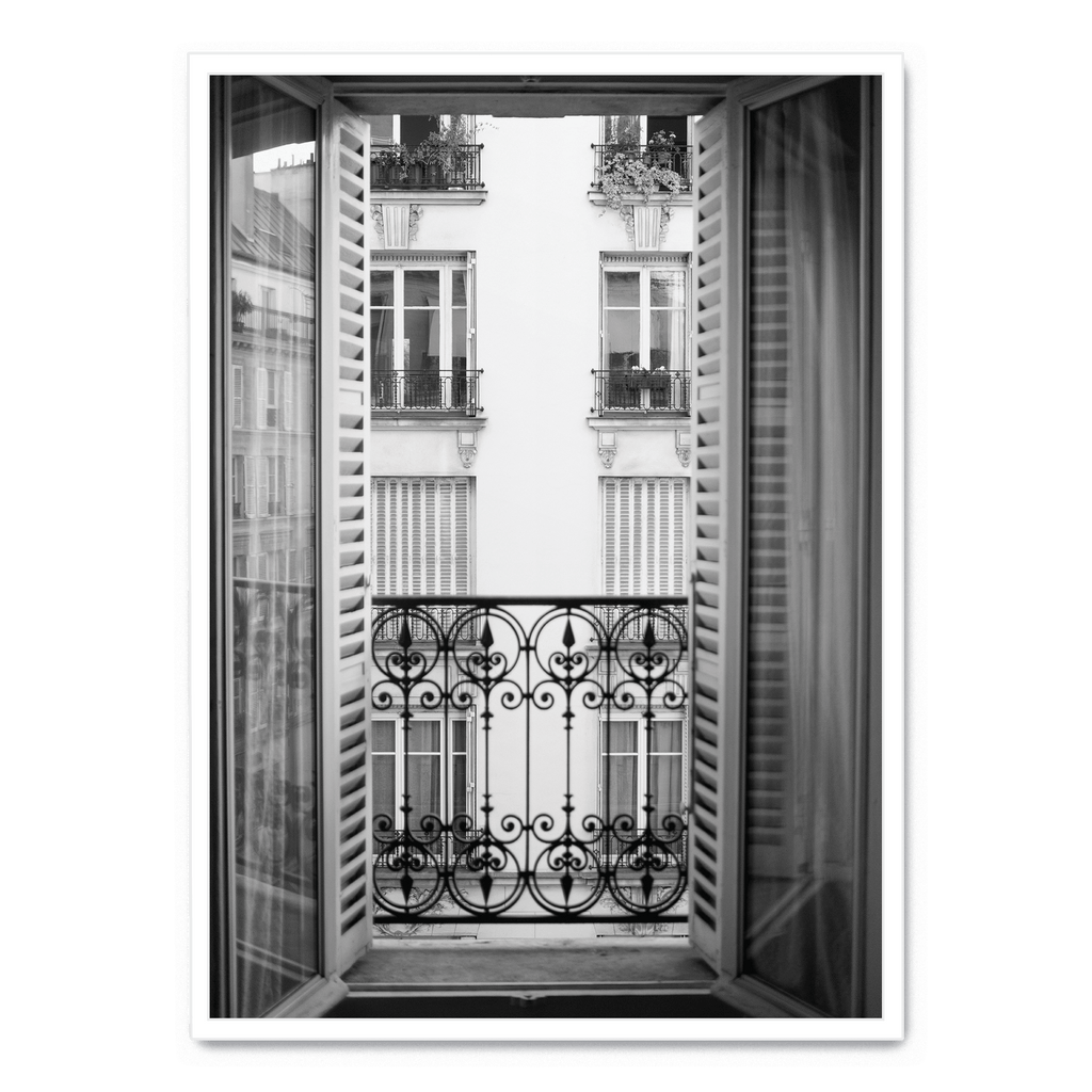 Paris Scene | Muurdecoratie | Wanddecoratie | Kunst Poster | Architectonische Zicht | Raamkunst