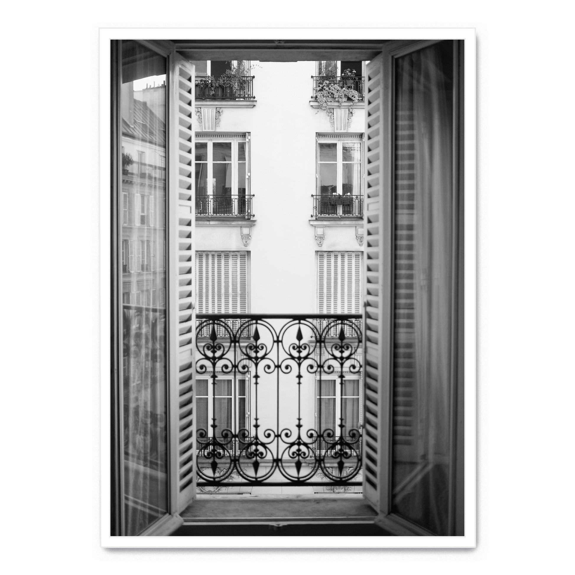 Paris Scene | Muurdecoratie | Wanddecoratie | Kunst Poster | Architectonische Zicht | Raamkunst
