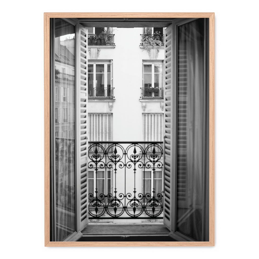 Paris Scene | Muurdecoratie | Wanddecoratie | Kunst Poster | Architectonische Zicht | Raamkunst