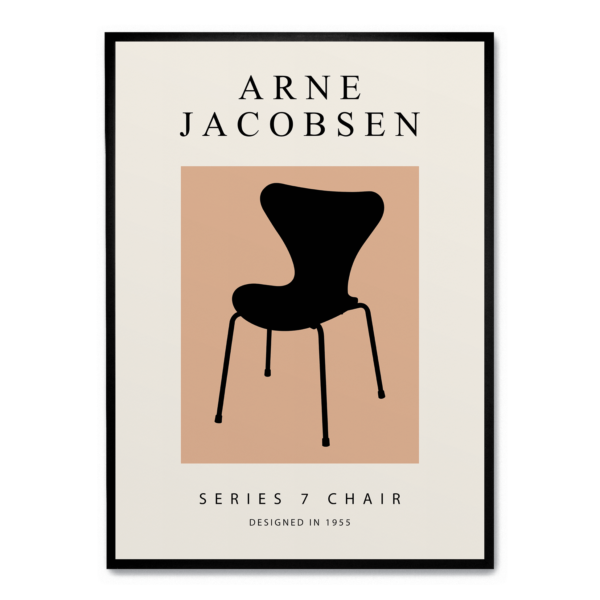 Series 7 Chair Poster | Mid-Century Modern Wanddecoratie | Muurdecoratie voor Huis & Tuin