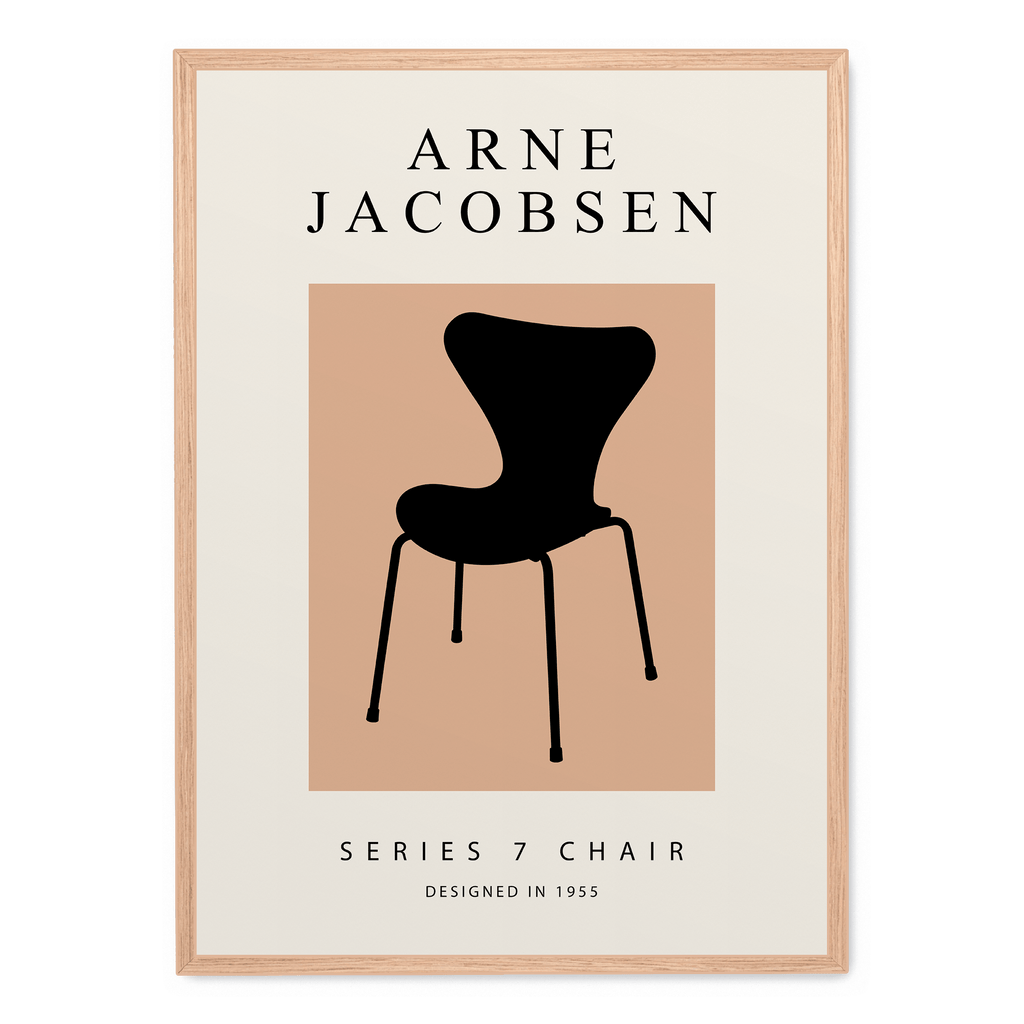 Series 7 Chair Poster | Mid-Century Modern Wanddecoratie | Muurdecoratie voor Huis & Tuin