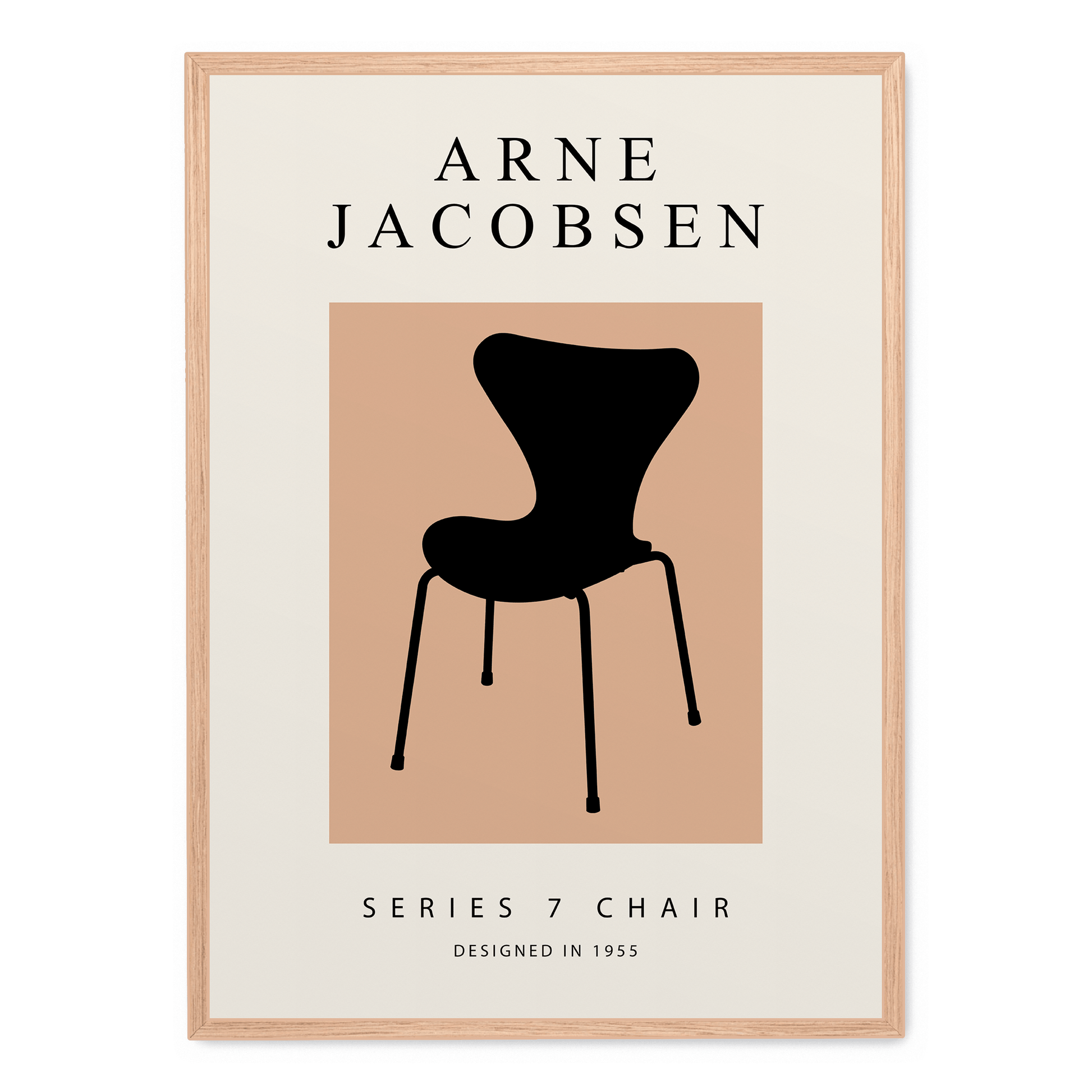 Series 7 Chair Poster | Mid-Century Modern Wanddecoratie | Muurdecoratie voor Huis & Tuin