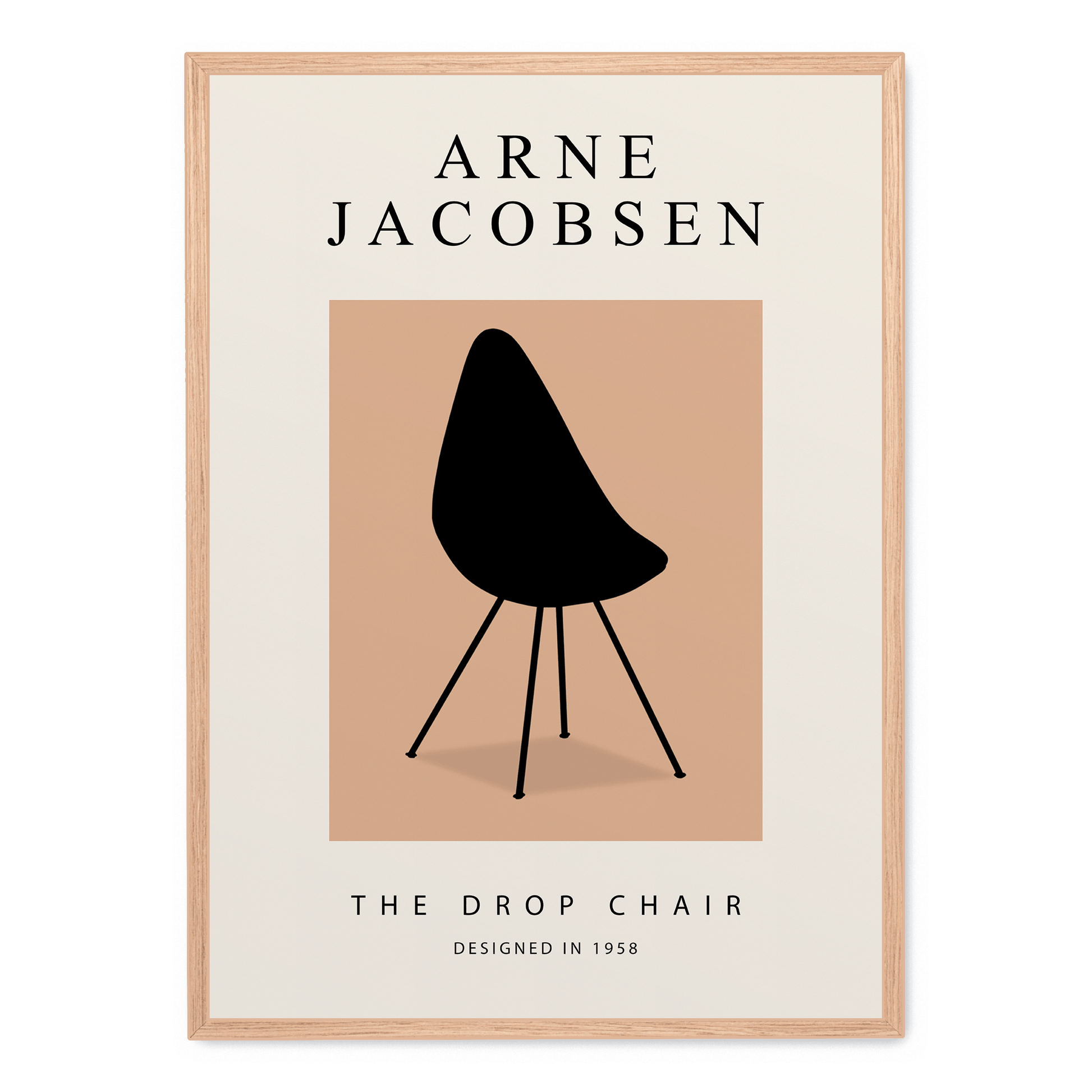 The Drop Chair | Muurdecoratie Poster | Moderne Kunst | Stoelontwerp Woonkamer | Wanddecoratie Prent